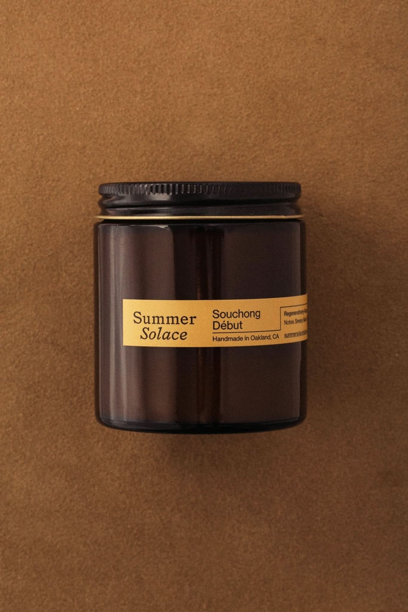 Summer Solace Tallow Tallow Candle Travel Size Souchong Debut – Tallow Travel Candle | Black Tea & Vetiver