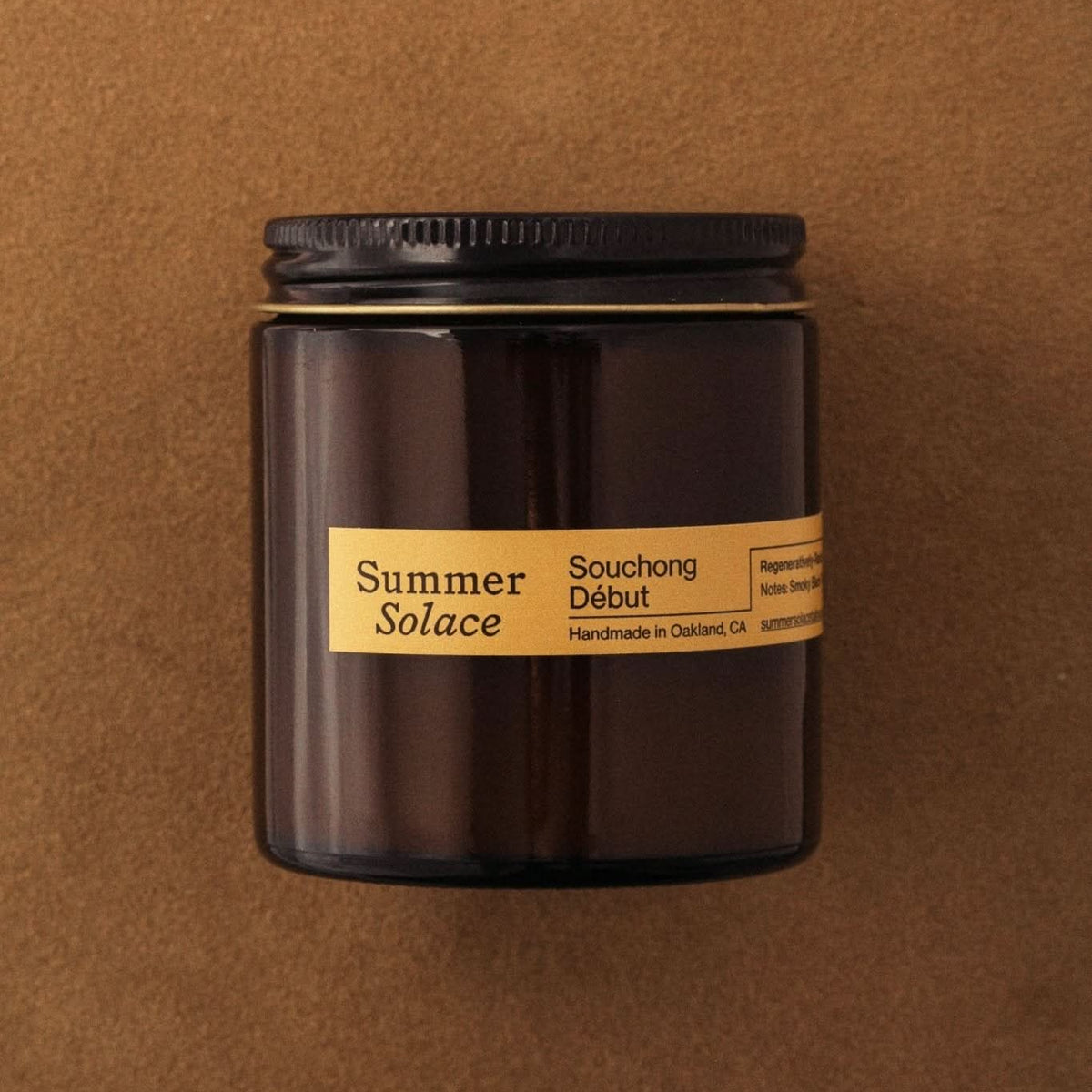 Summer Solace Tallow Tallow Candle Travel Size Souchong Debut – Tallow Travel Candle | Black Tea & Vetiver