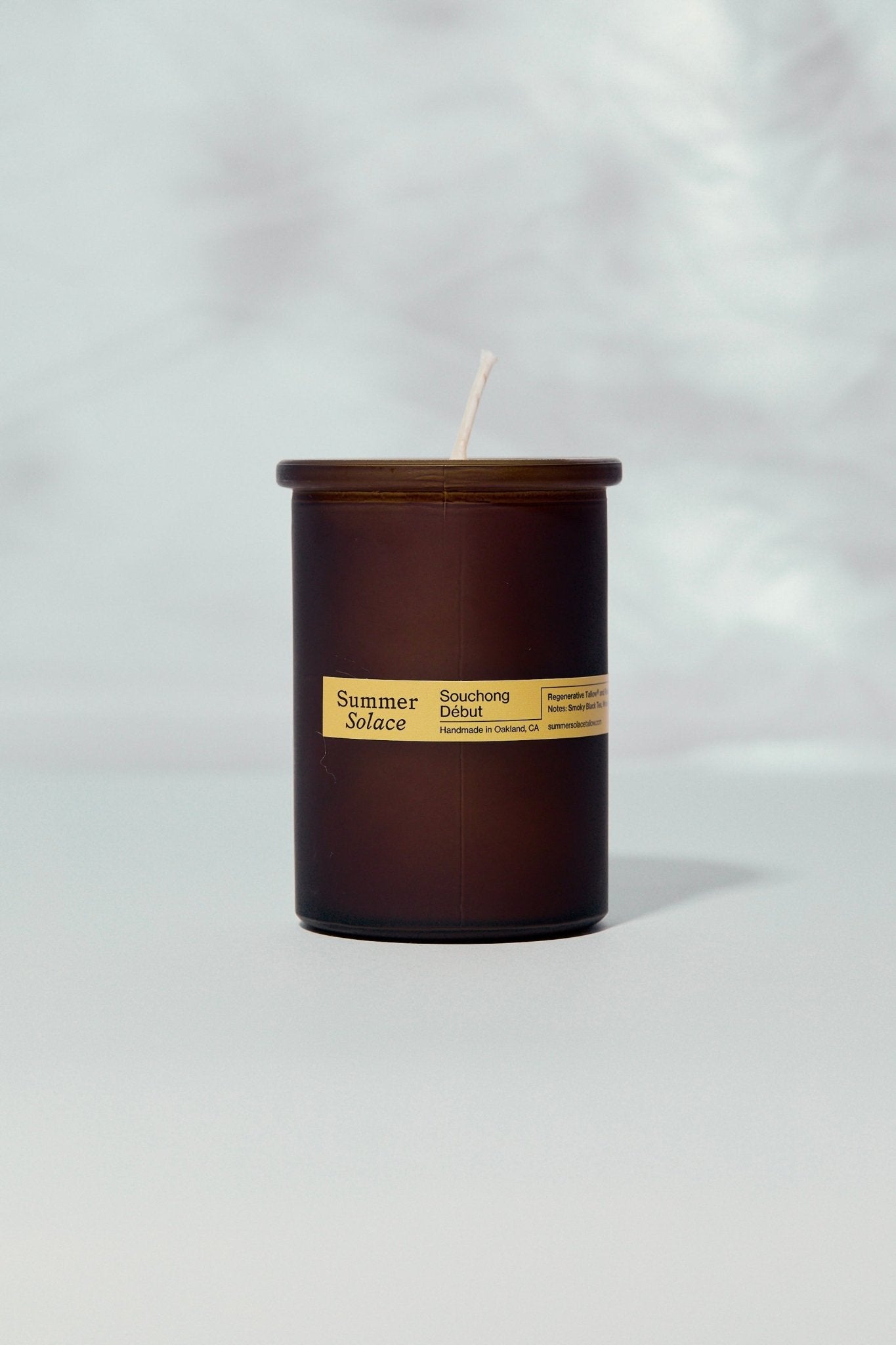 Souchong Debut – Tallow Candle with Black Tea Absolute & Vetiver | 6 oz - My American Goods