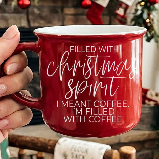 Gia Roma Coffee Mug, Red Christmas Spirit Mug