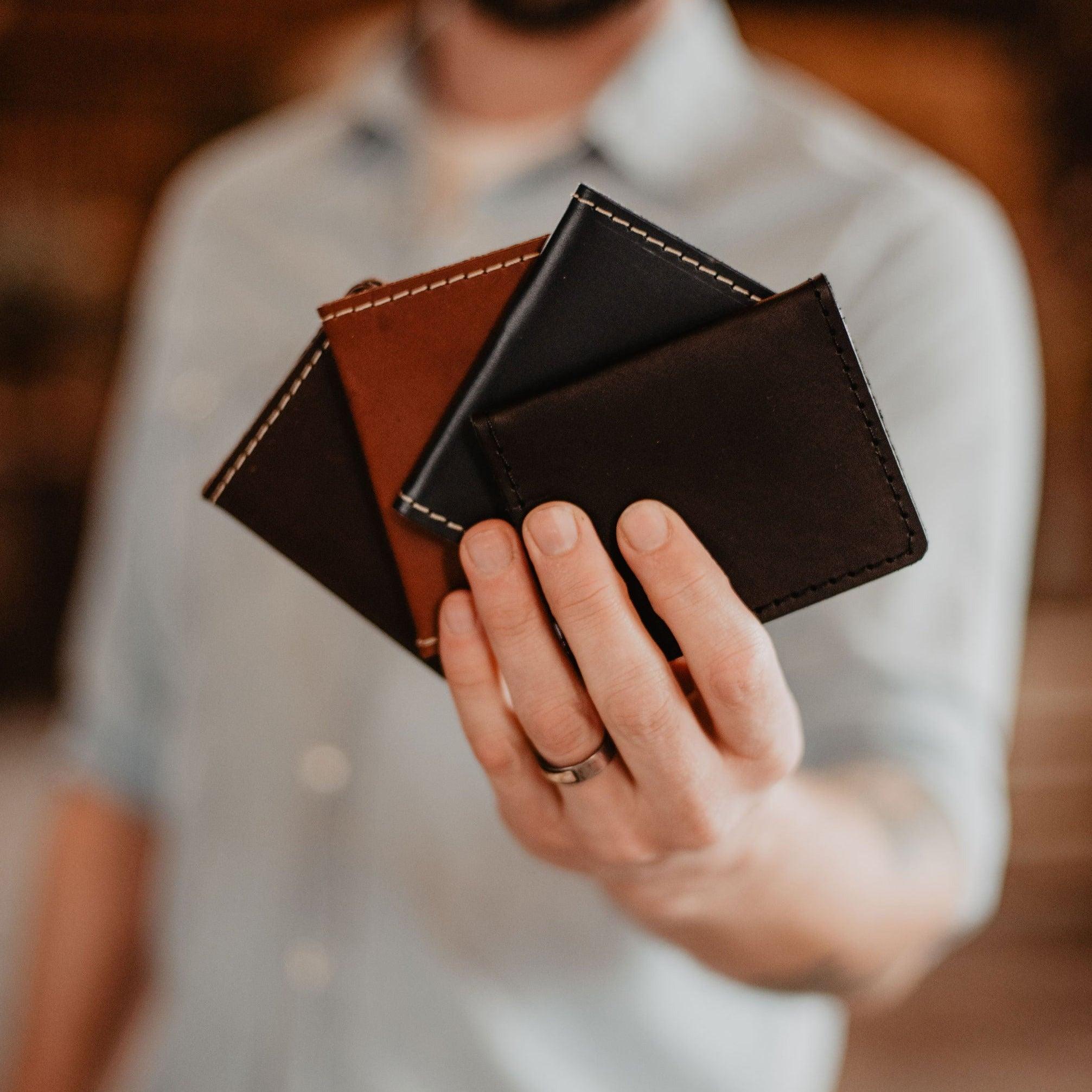 The Local Branch Leather Black The Flip Wallet - USA Made