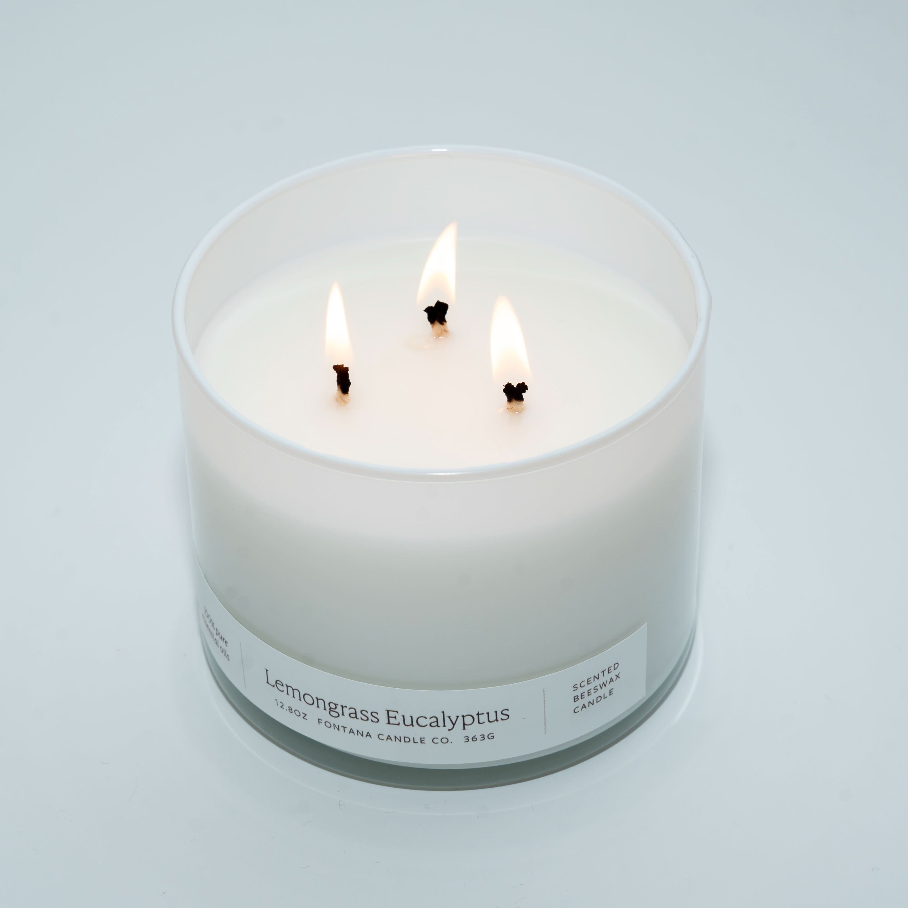 Lemongrass Eucalyptus 3-Wick Candle - My American Goods