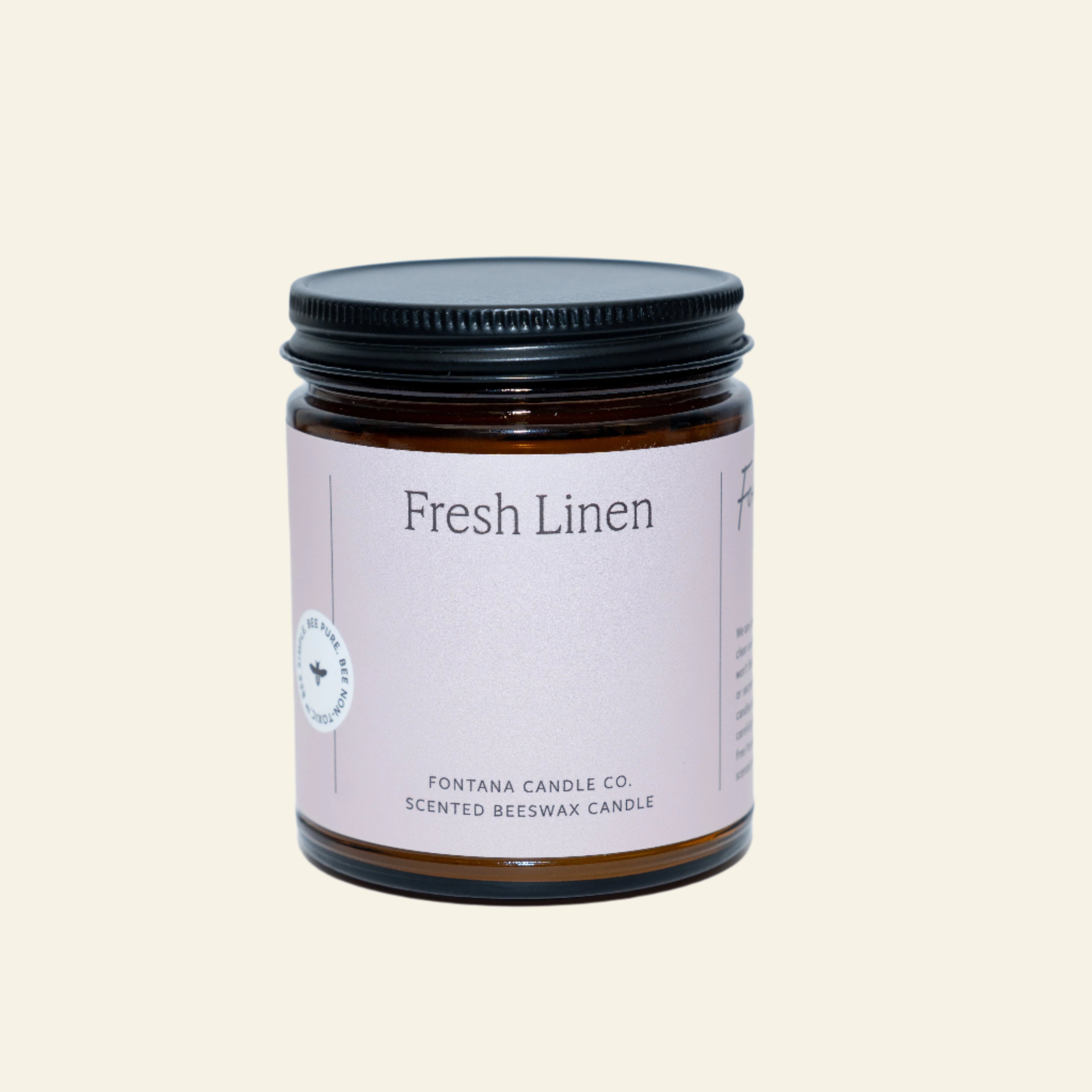 Candle jar labeled &