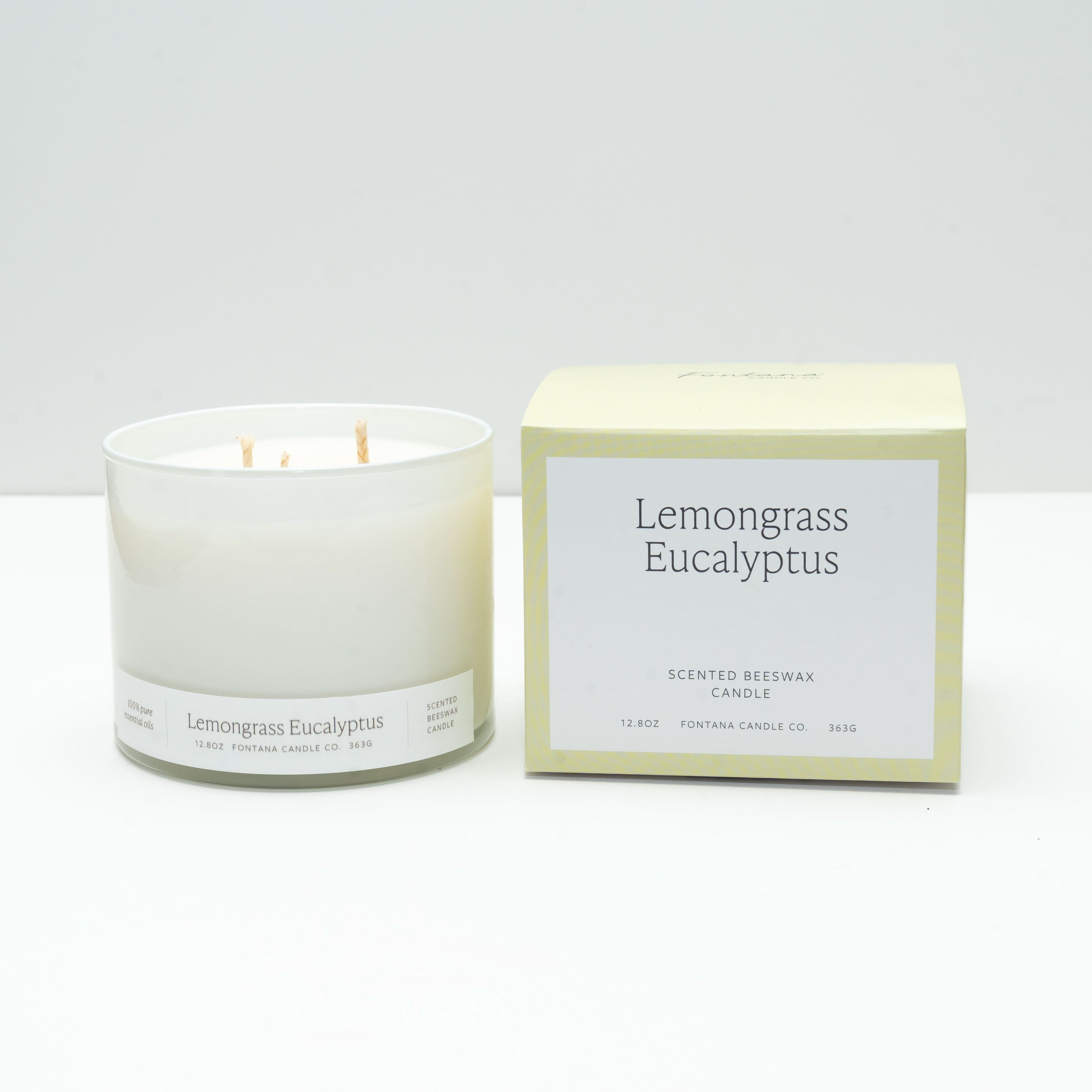 Lemongrass Eucalyptus 3-Wick Candle - My American Goods