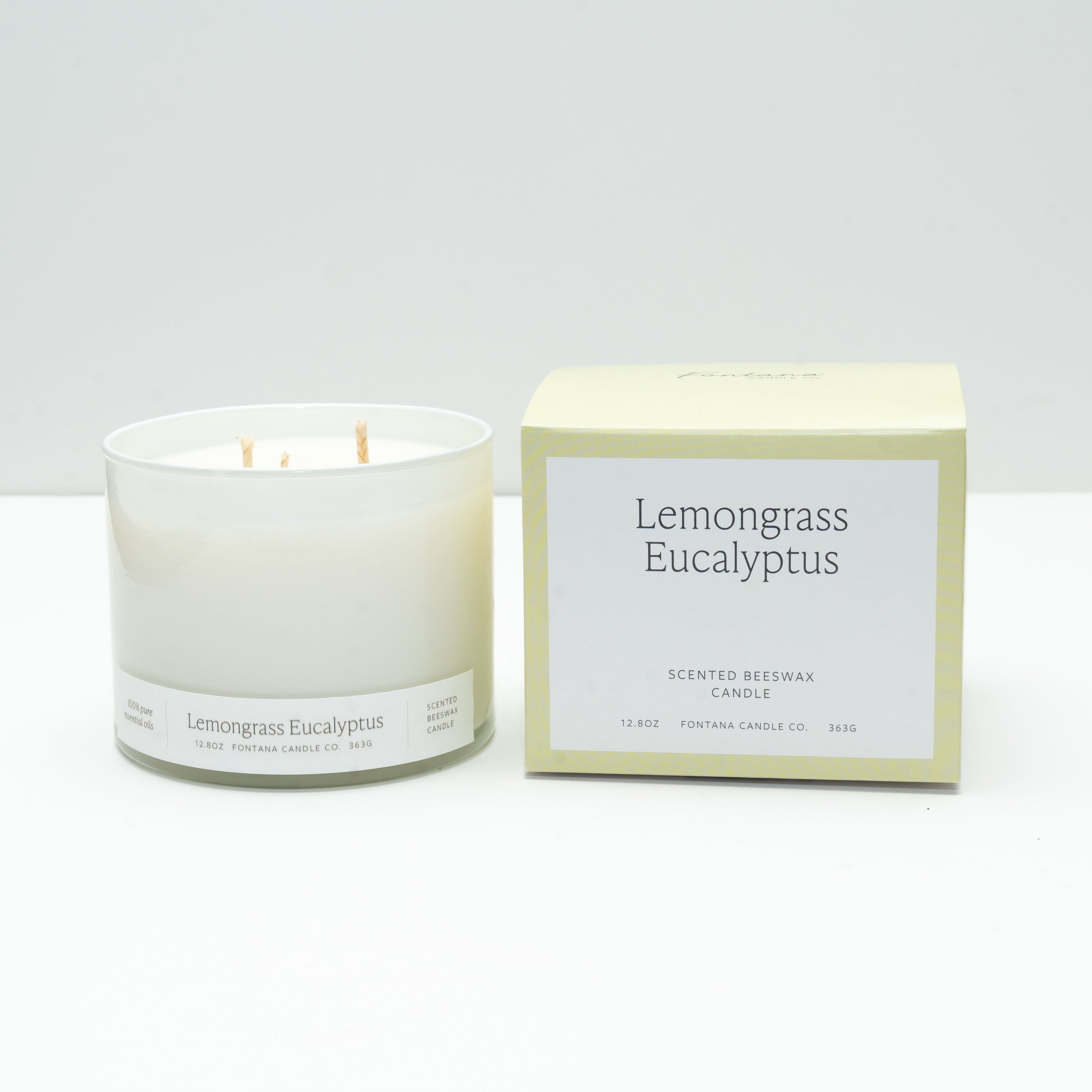 Fontana Candle Co Candles Lemongrass Eucalyptus 3-Wick Candle