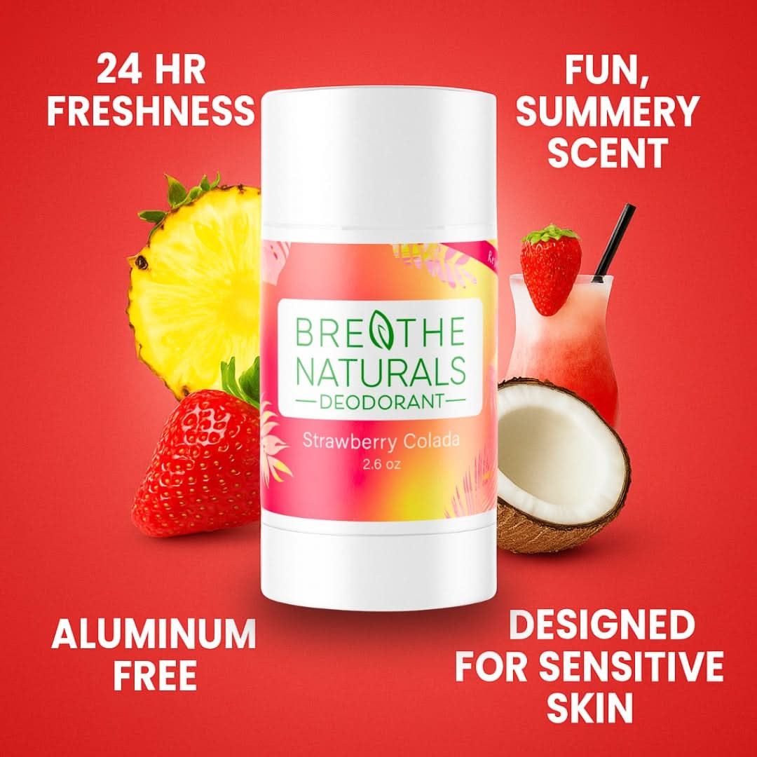 Breathe Naturals Deodorant Strawberry Colada Deodorant