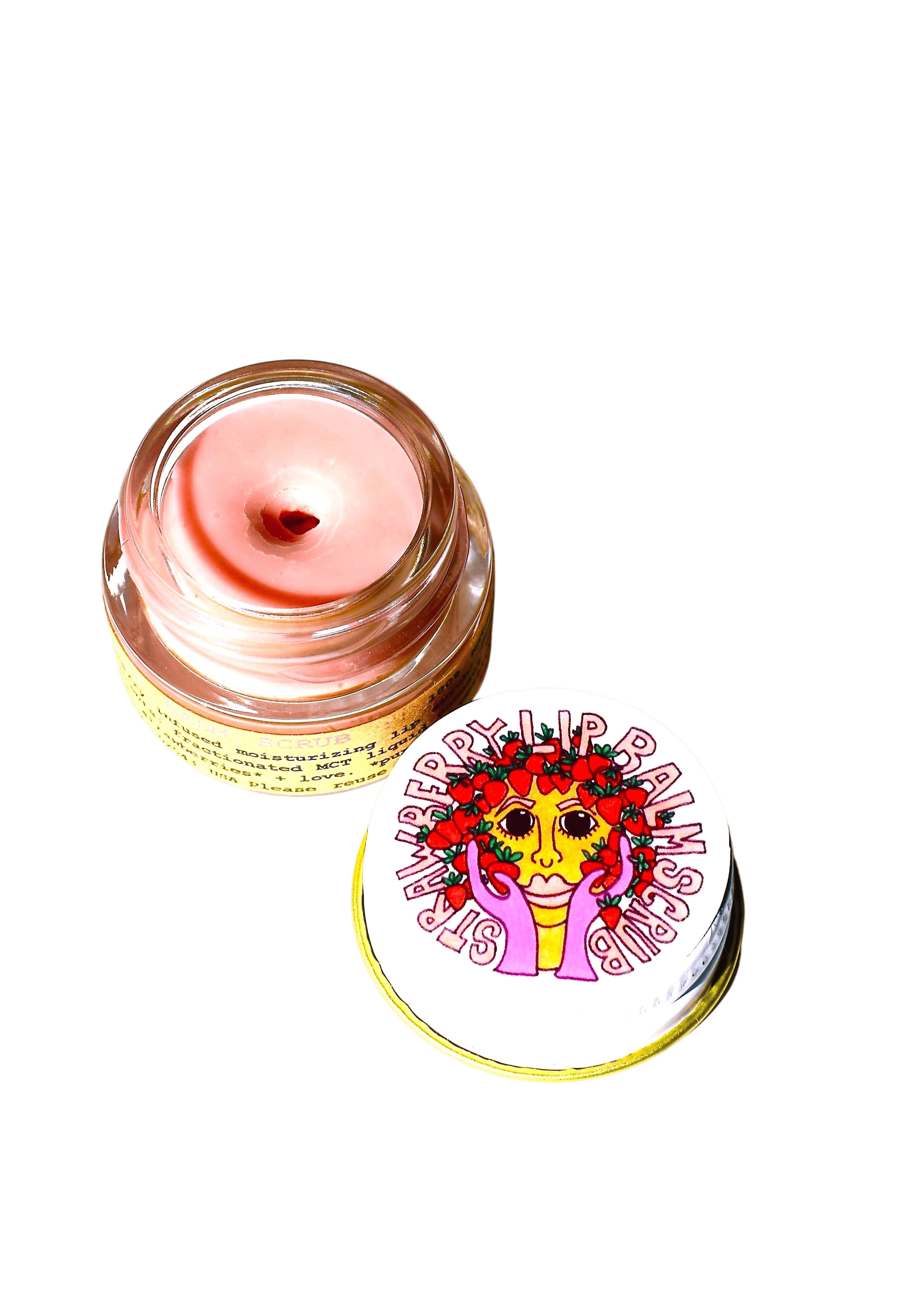 plant makeup Strawberry Dreamsicle Lip Balm Scrub