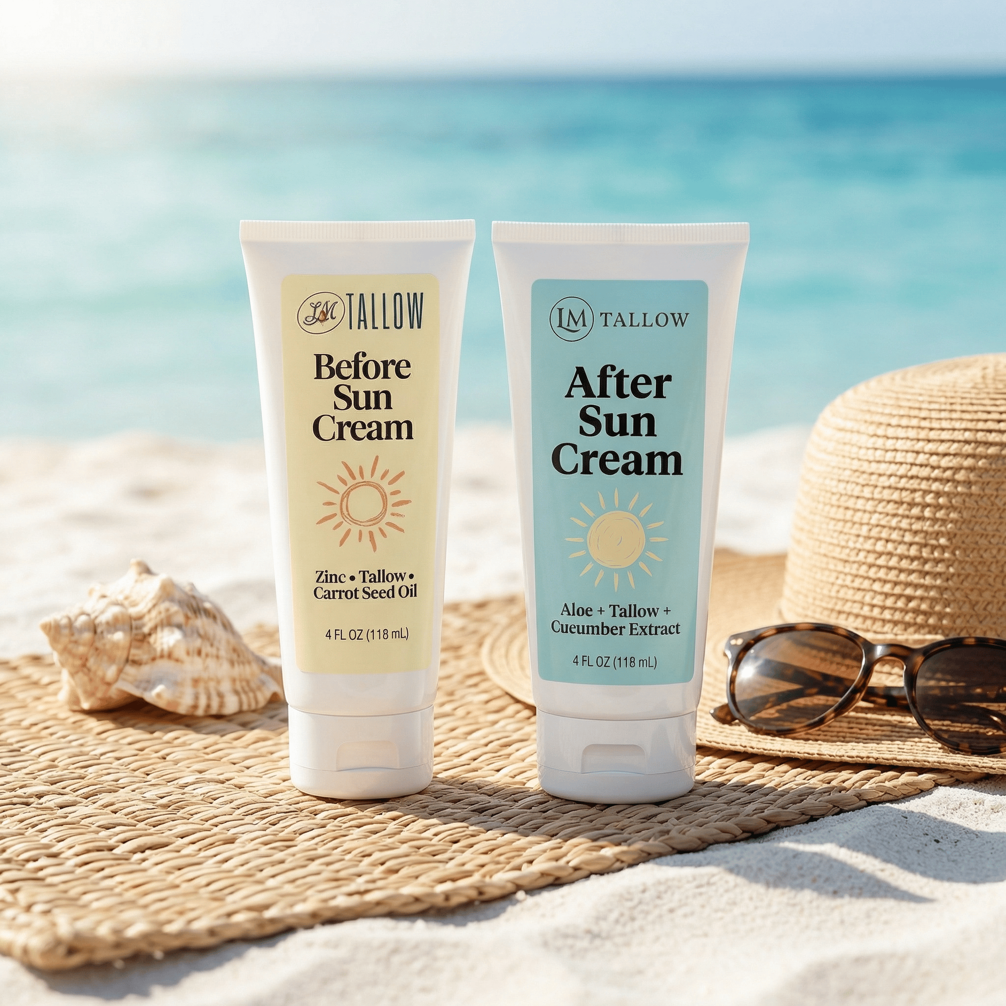 Lady May Tallow Body Cream/Lotion Tallow Sun Care Duo - Before & After Sun Cream