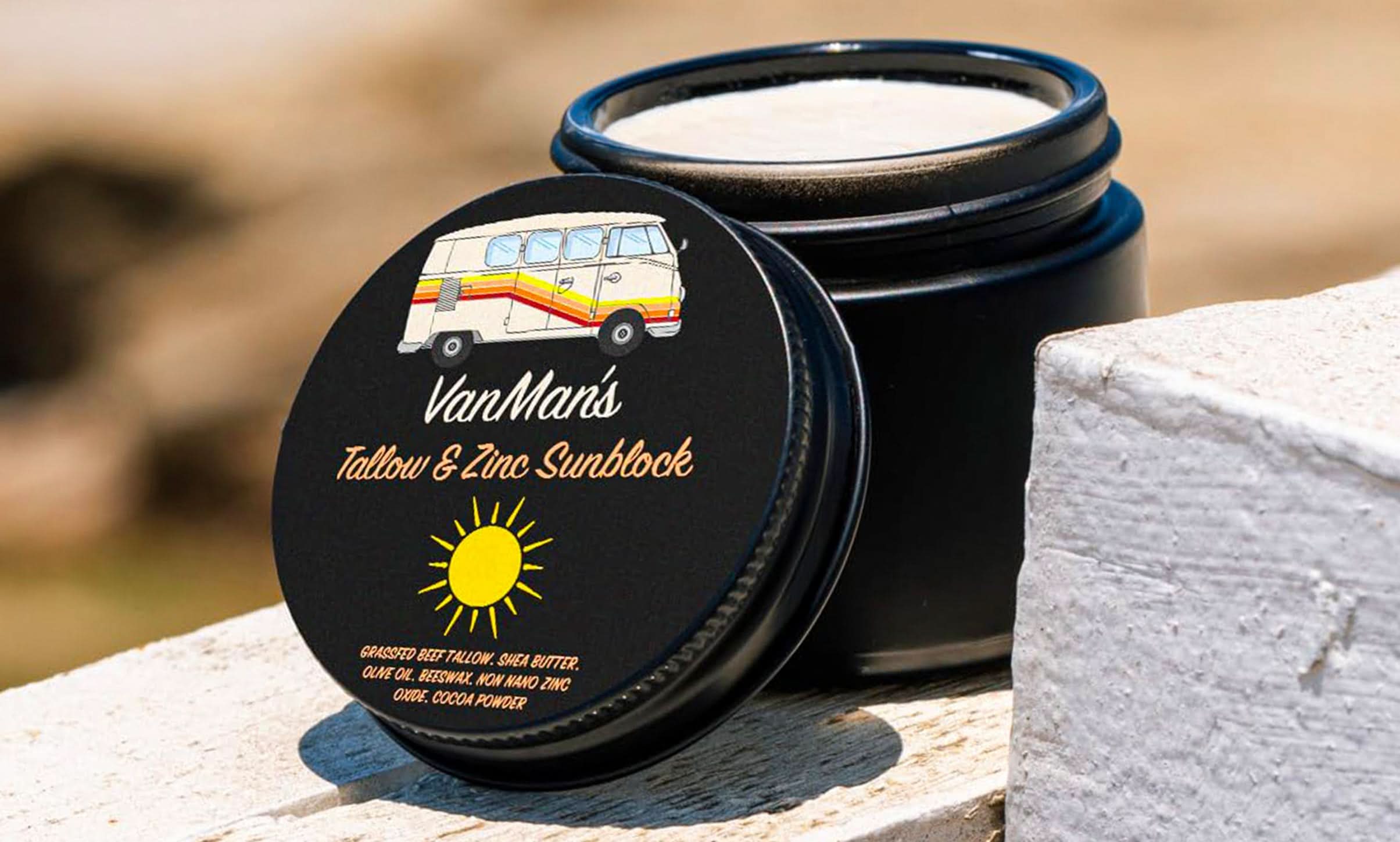 VanMan VanMan’s Tallow & Zinc SunBlock - 2 oz