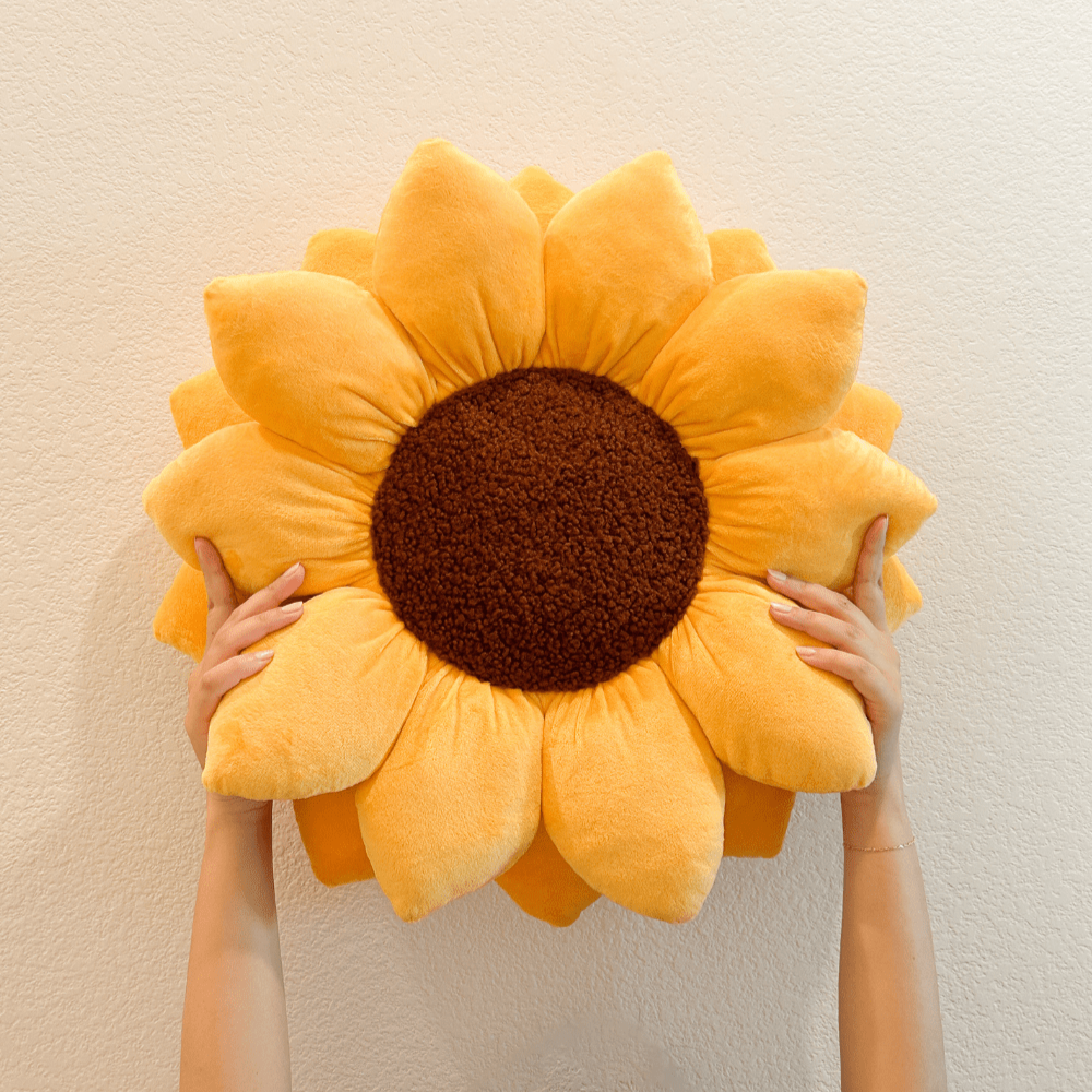 Sunflower Pillow - Golden Yellow - My American Goods
