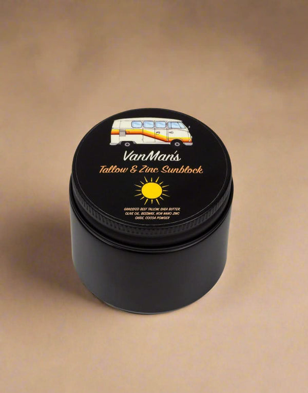 VanMan’s Tallow & Zinc SunBlock - 2 oz - My American Goods