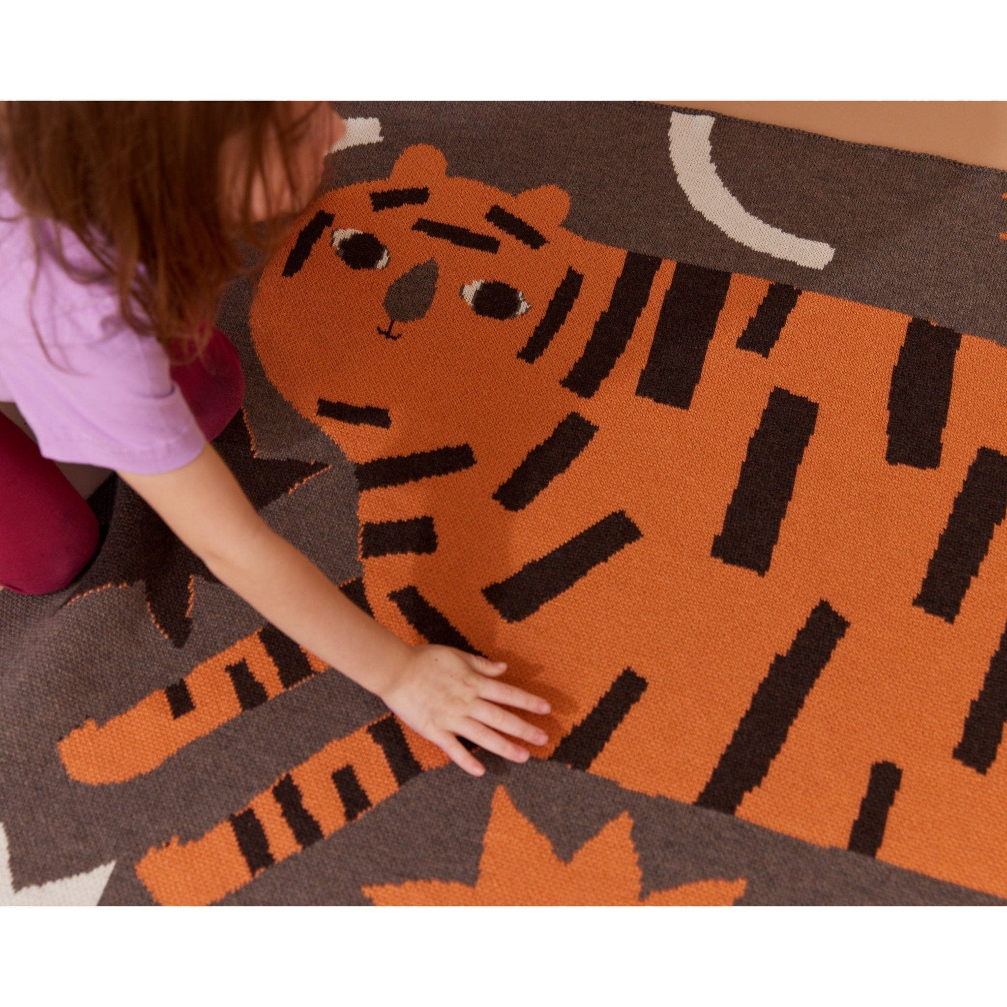 Biquette Baby Blanket Surprised Tiger Baby Blanket