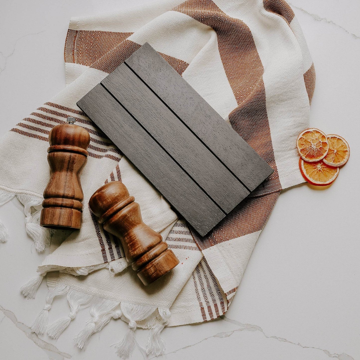 Black Rectangular Wood Tray - My American Goods