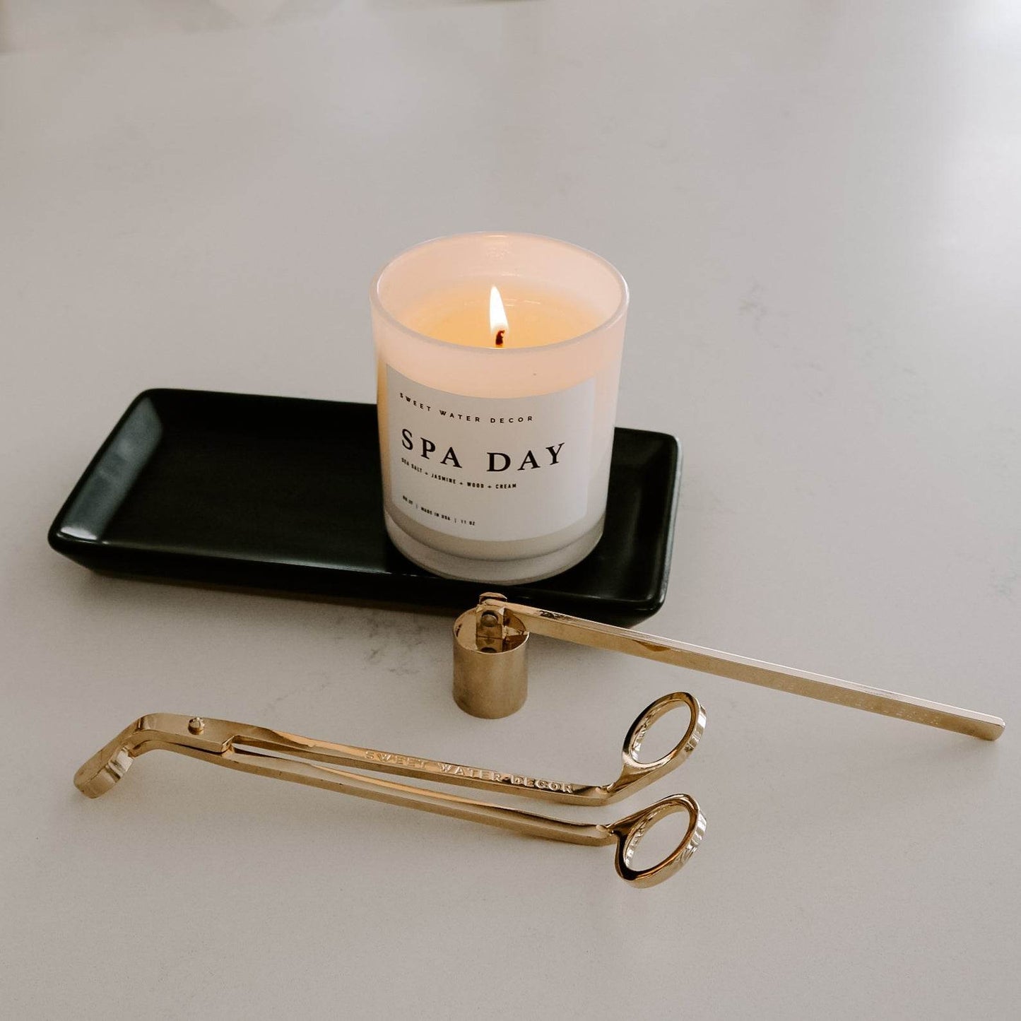 Black Stoneware Tray - My American Goods