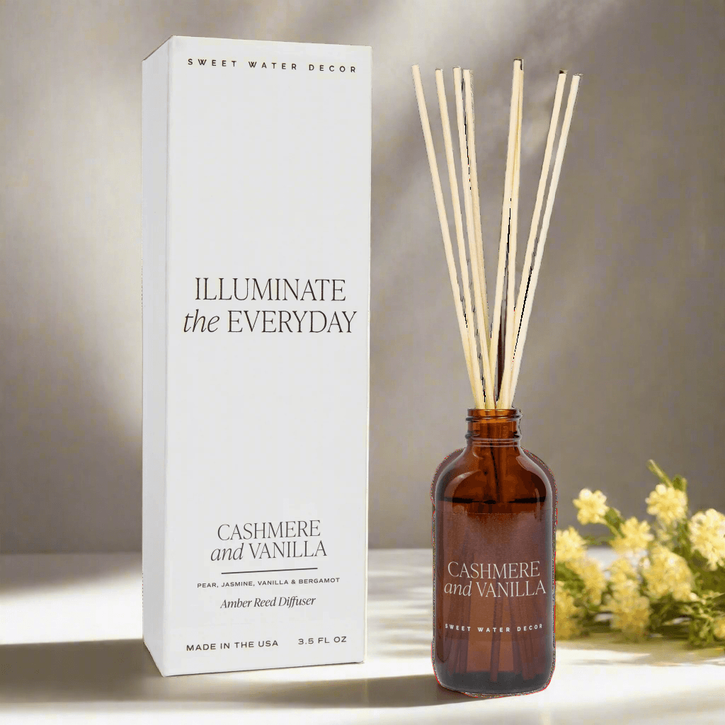 Cashmere and Vanilla Amber Reed Diffuser - My American Goods