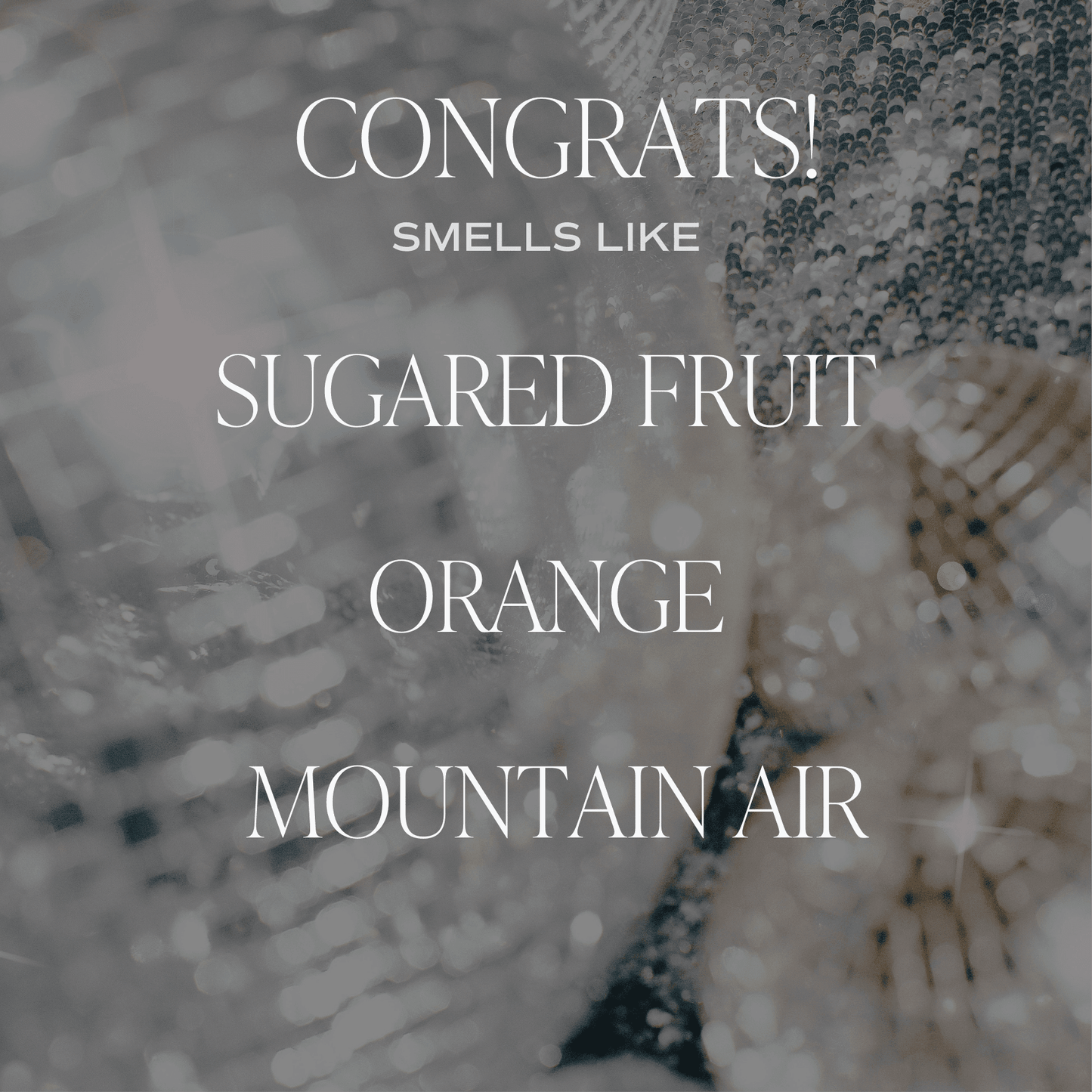 Congrats! Soy Candle - Clear Jar - 9 Oz (Island AIr) - My American Goods