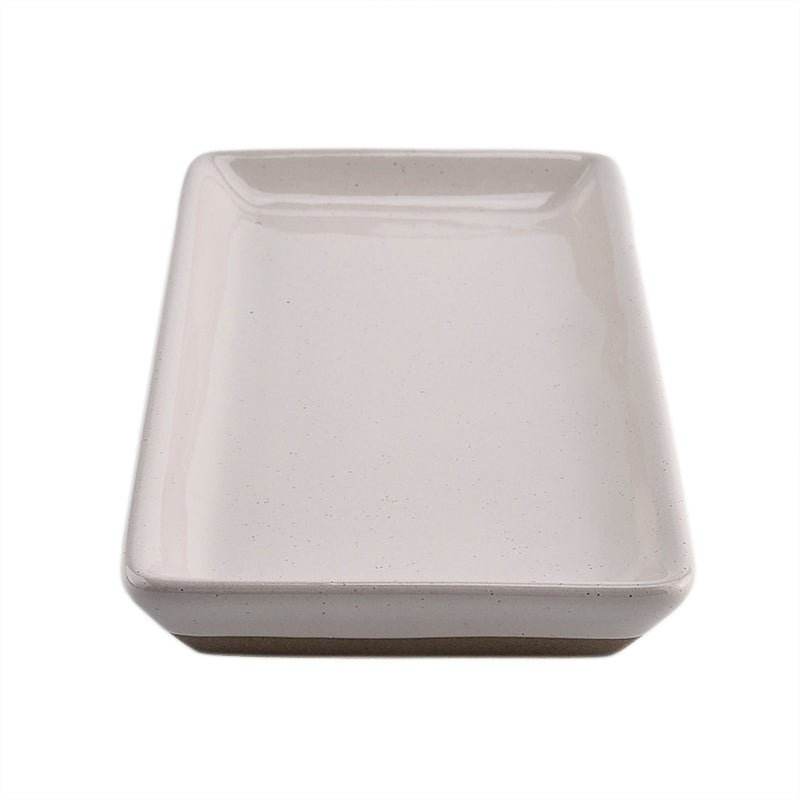 Cream Stoneware Tray - My American Goods