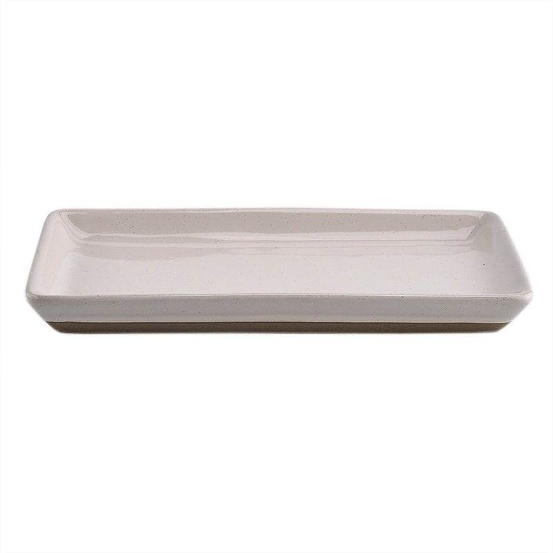 Cream Stoneware Tray - My American Goods