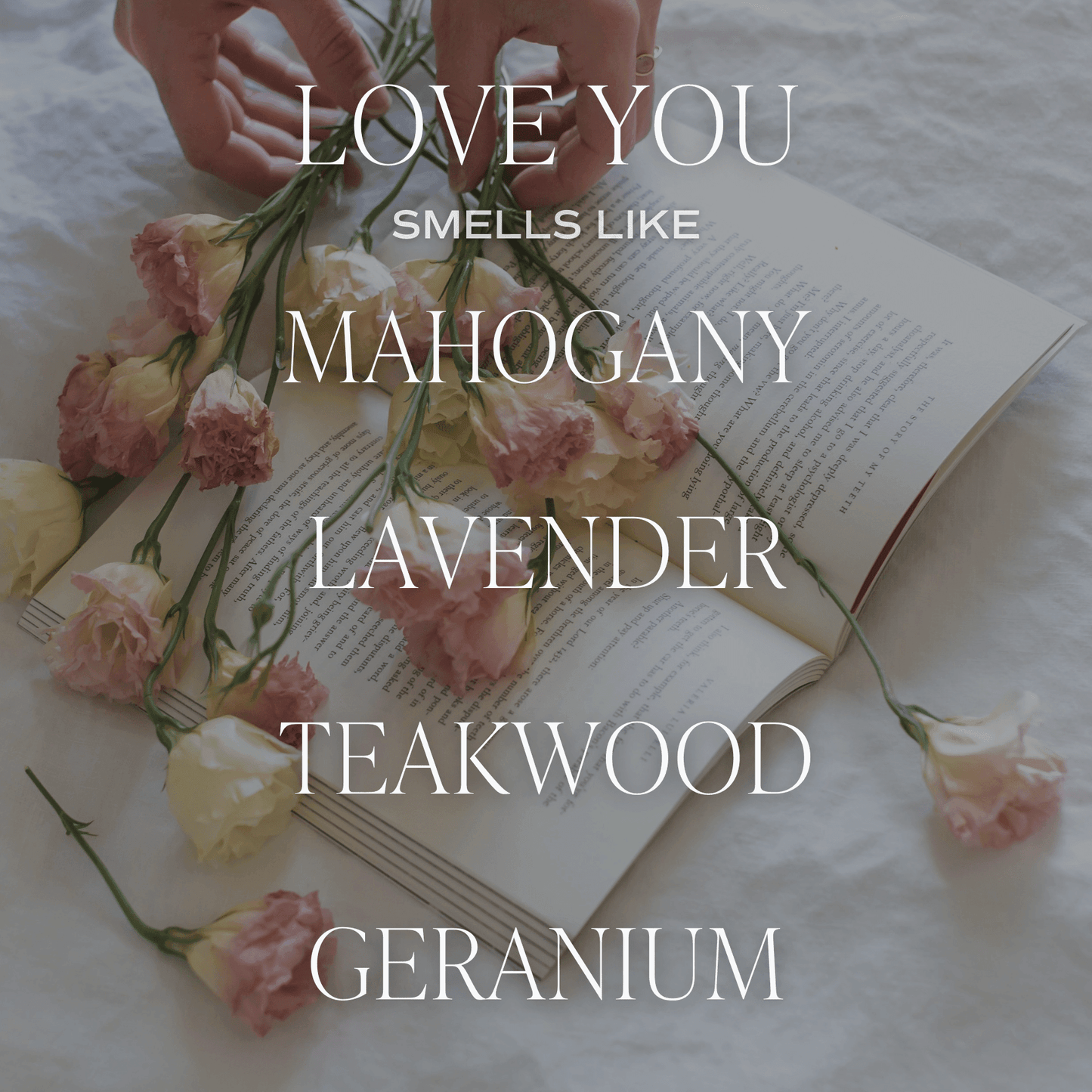 Love You Soy Candle - Clear Jar - 9 Oz - My American Goods