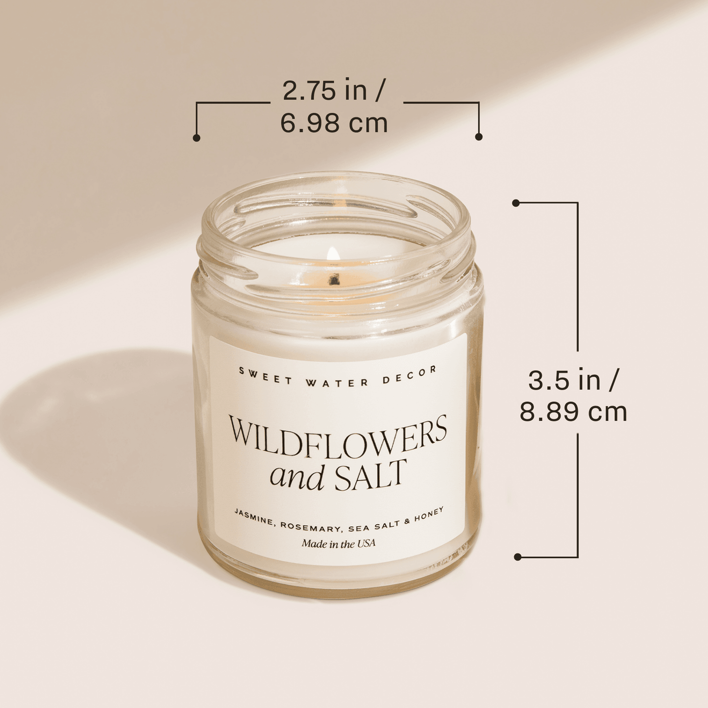 Love You Soy Candle - Clear Jar - 9 Oz - My American Goods