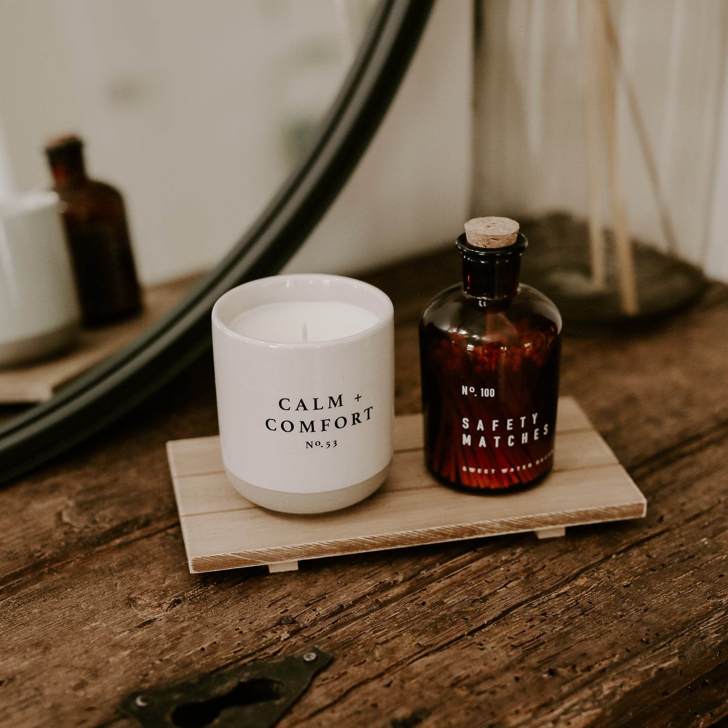 Natural Rectangular Wood Tray - My American Goods