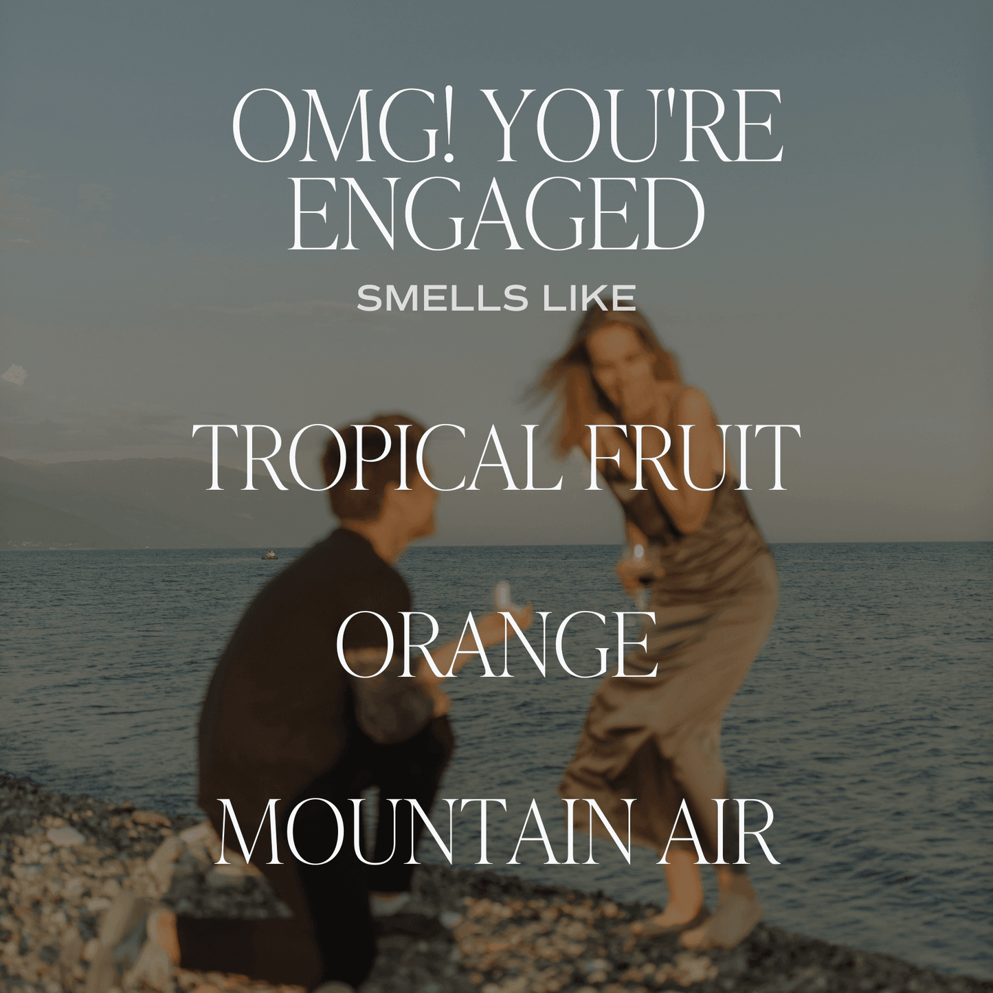 OMG! You're Engaged! Soy Candle - Clear Jar - 9 Oz - My American Goods