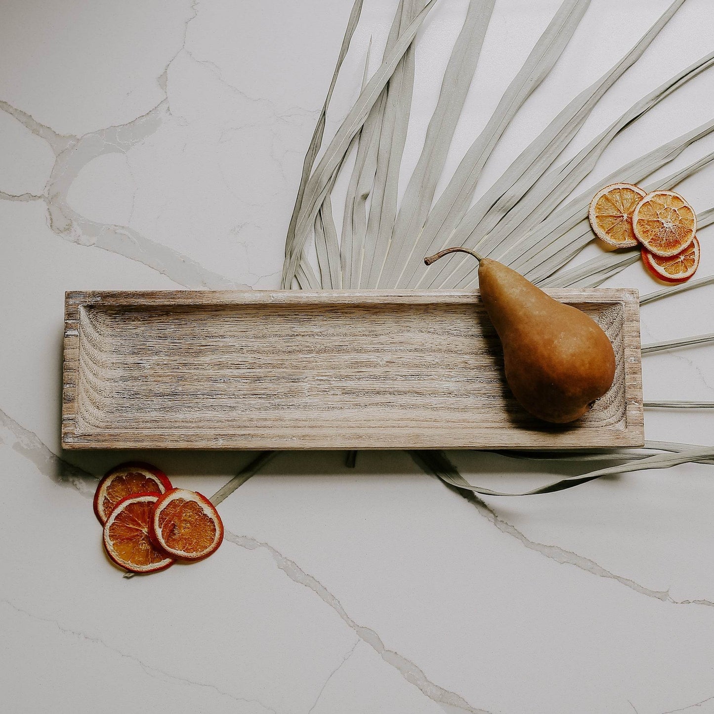 Rustic Rectangular Wood Tray - My American Goods