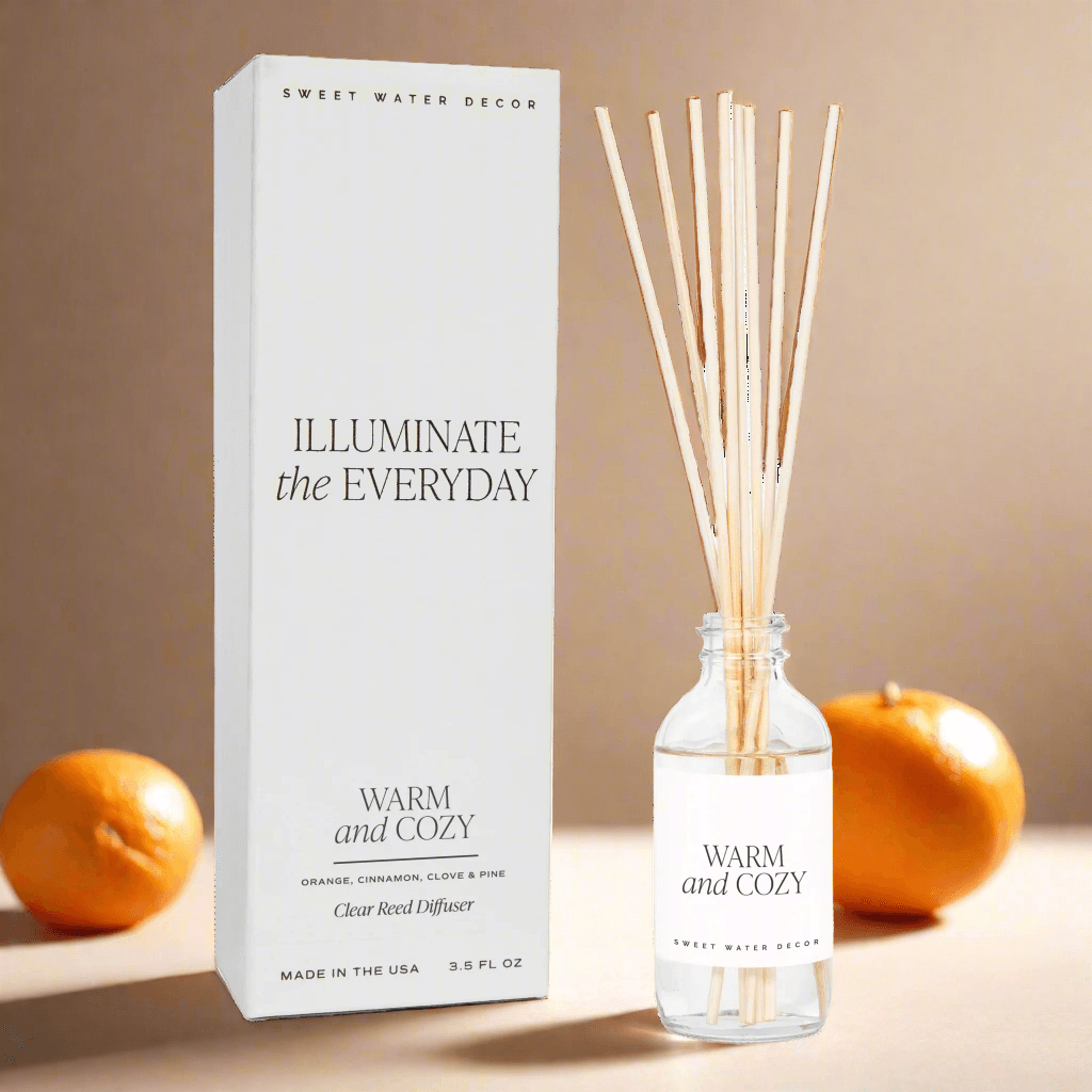 Warm and Cozy Clear Reed Diffuser - My American Goods