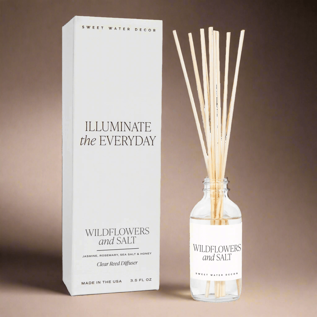 Wildflowers and Salt Clear Reed Diffuser - My American Goods
