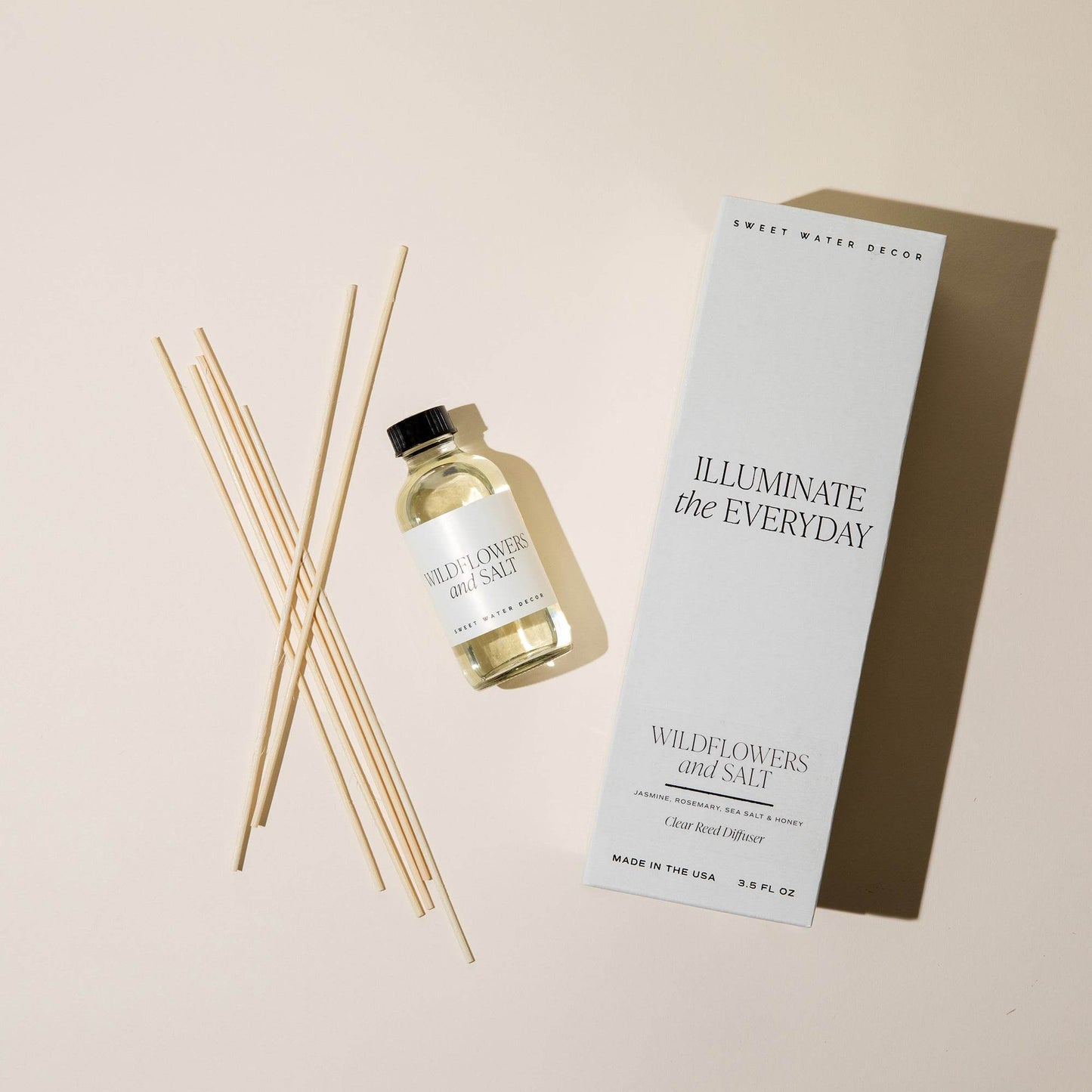 Wildflowers and Salt Clear Reed Diffuser - My American Goods