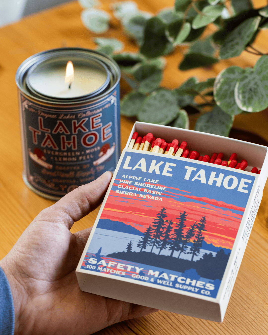 Good & Well Supply Co. Lake Tahoe Vintage National Park Cabin Matches