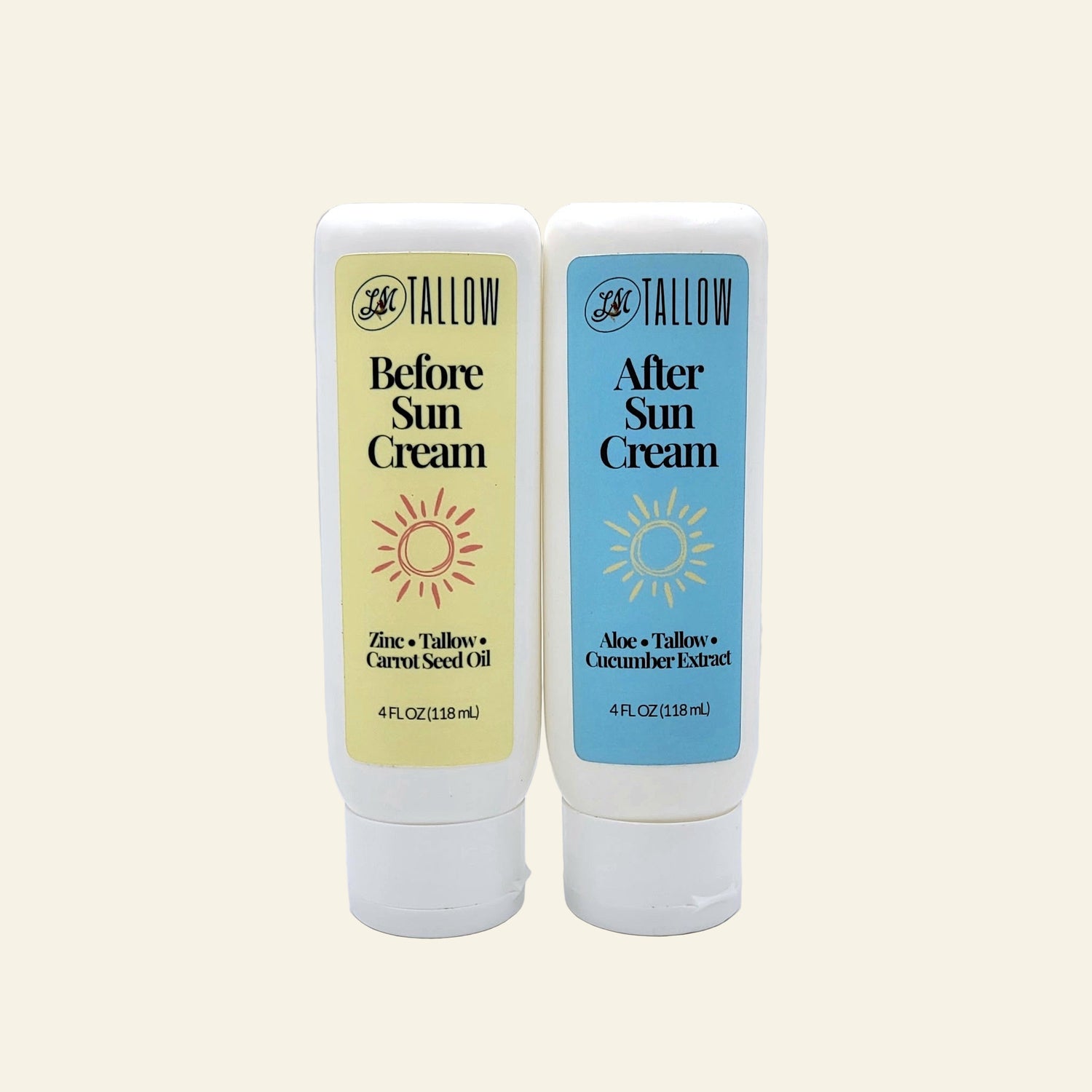 Tallow Sun Care Duo - Before & After Sun Cream - My American Goods