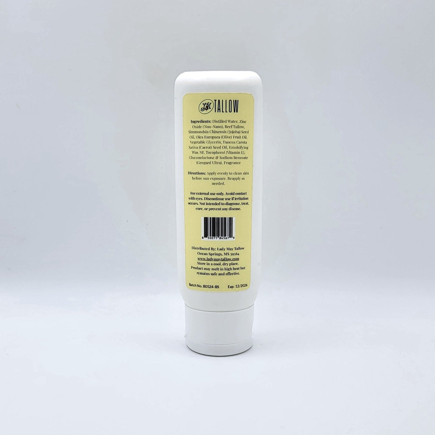 Tallow Before Sun Cream | Beef Tallow Non-Nano Zinc Oxide and Botanical Oils - My American Goods