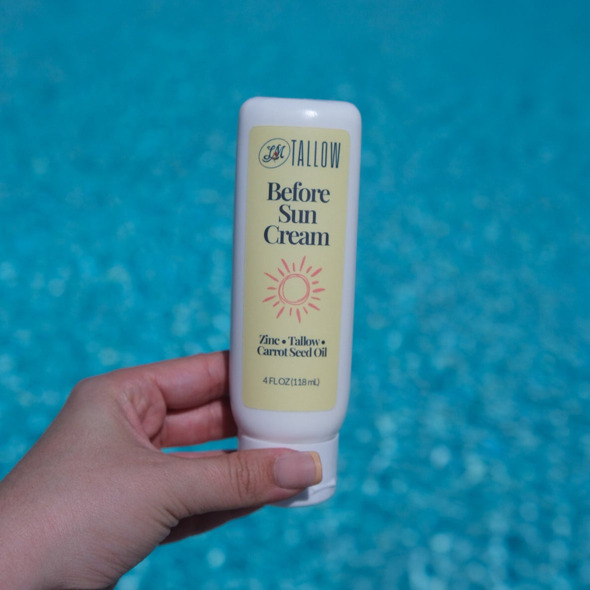 Tallow Before Sun Cream | Beef Tallow Non-Nano Zinc Oxide and Botanical Oils