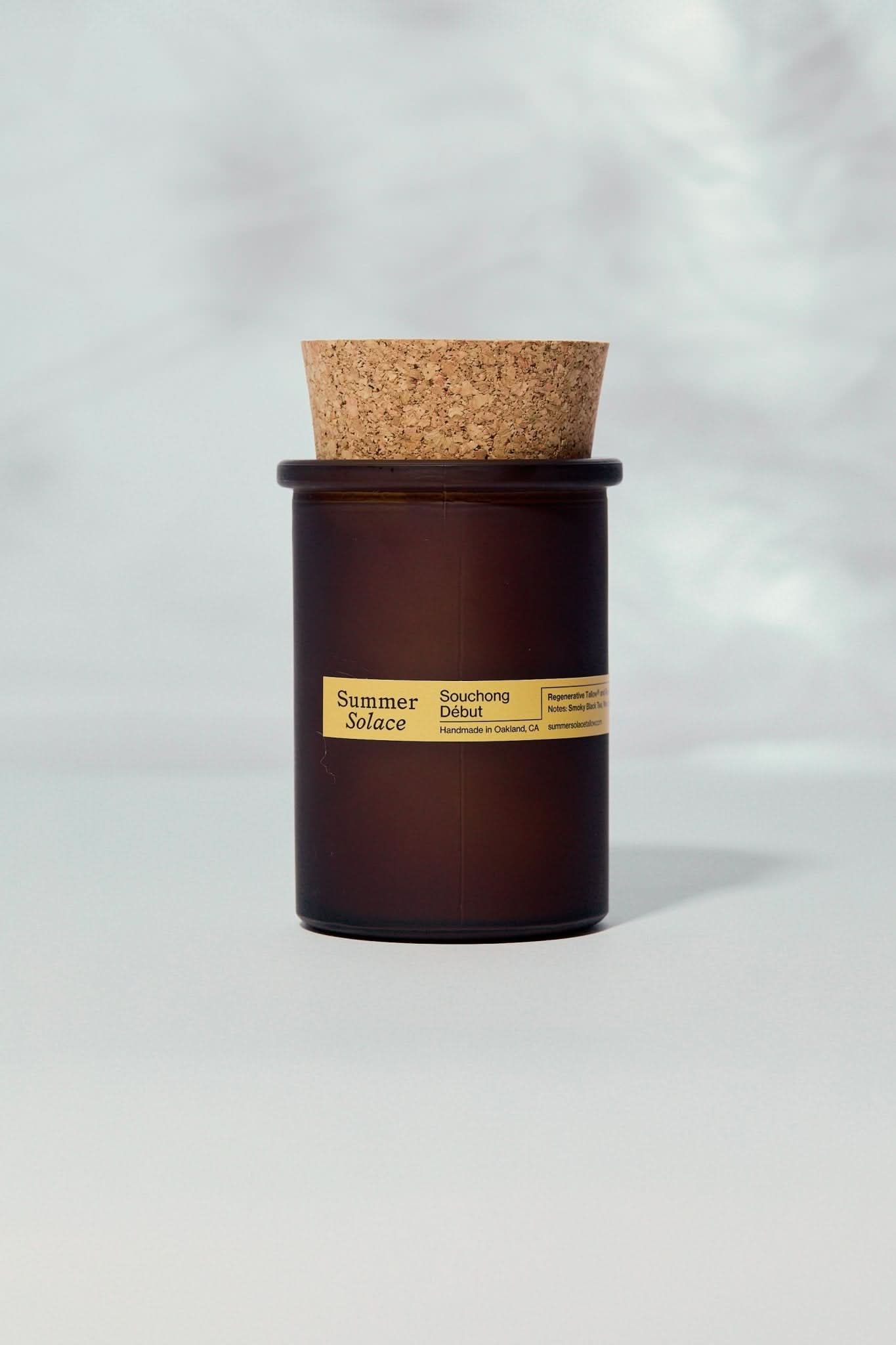 Souchong Debut – Tallow Candle with Black Tea Absolute & Vetiver | 6 oz - My American Goods