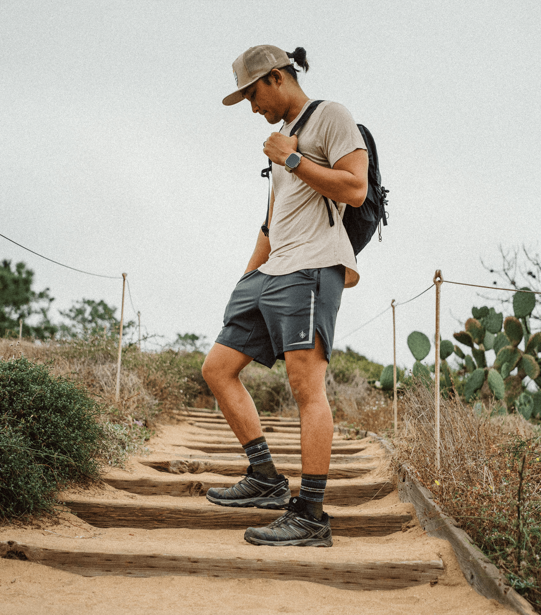 Bamtech Shorts Dominate Training Shorts - Stone