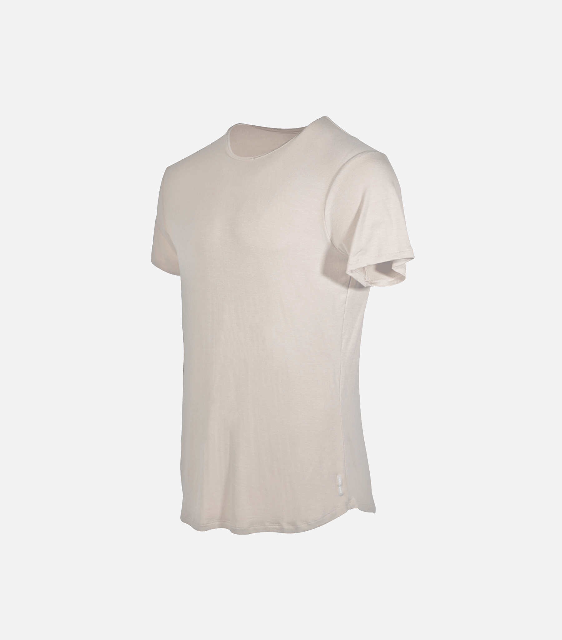 Bamtech Shirt S / Sandstone Bamboo Swift Curve-Hem Tee - Black