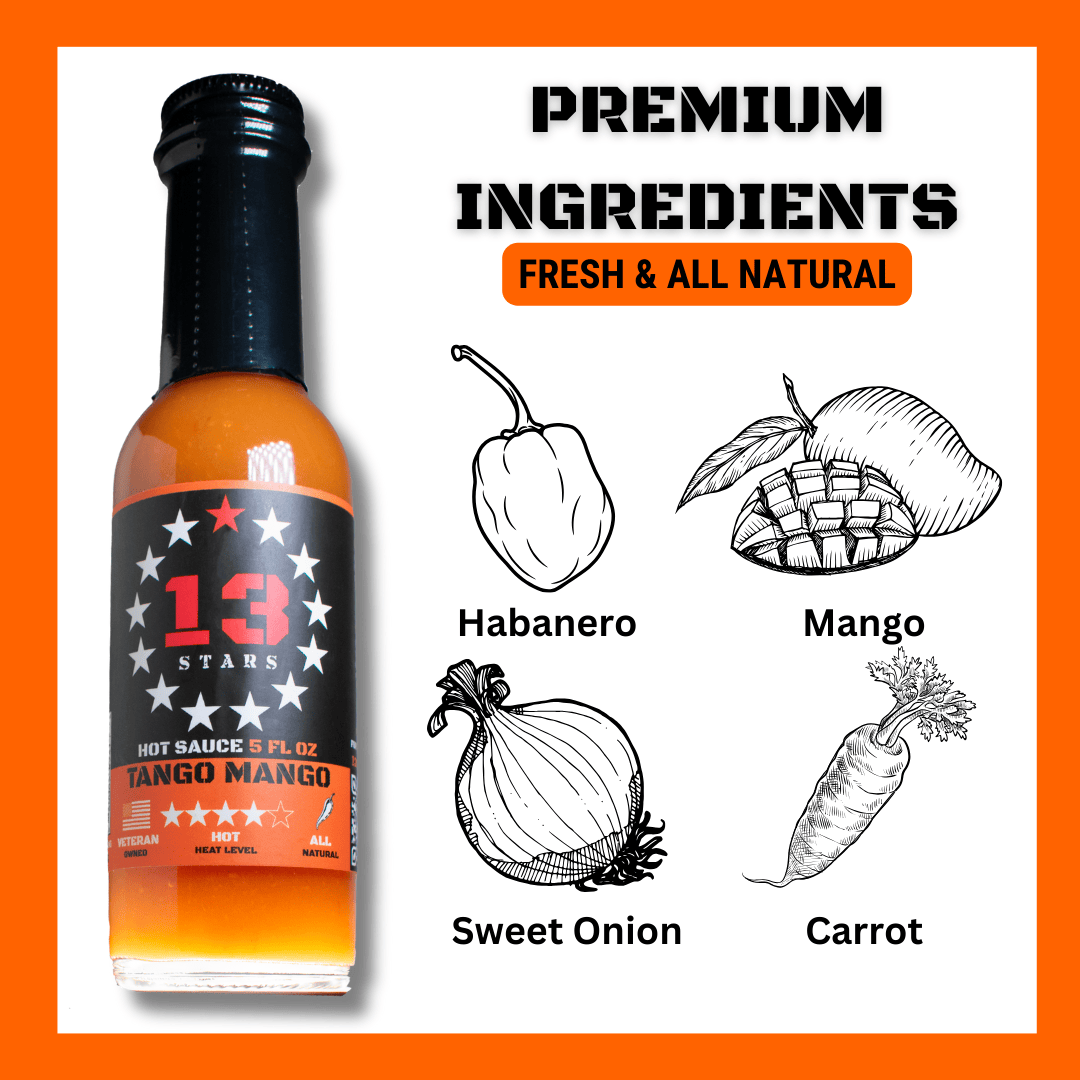 13 Stars Hot Sauce Hot Sauce 13 Stars Hot Sauce Tango Mango
