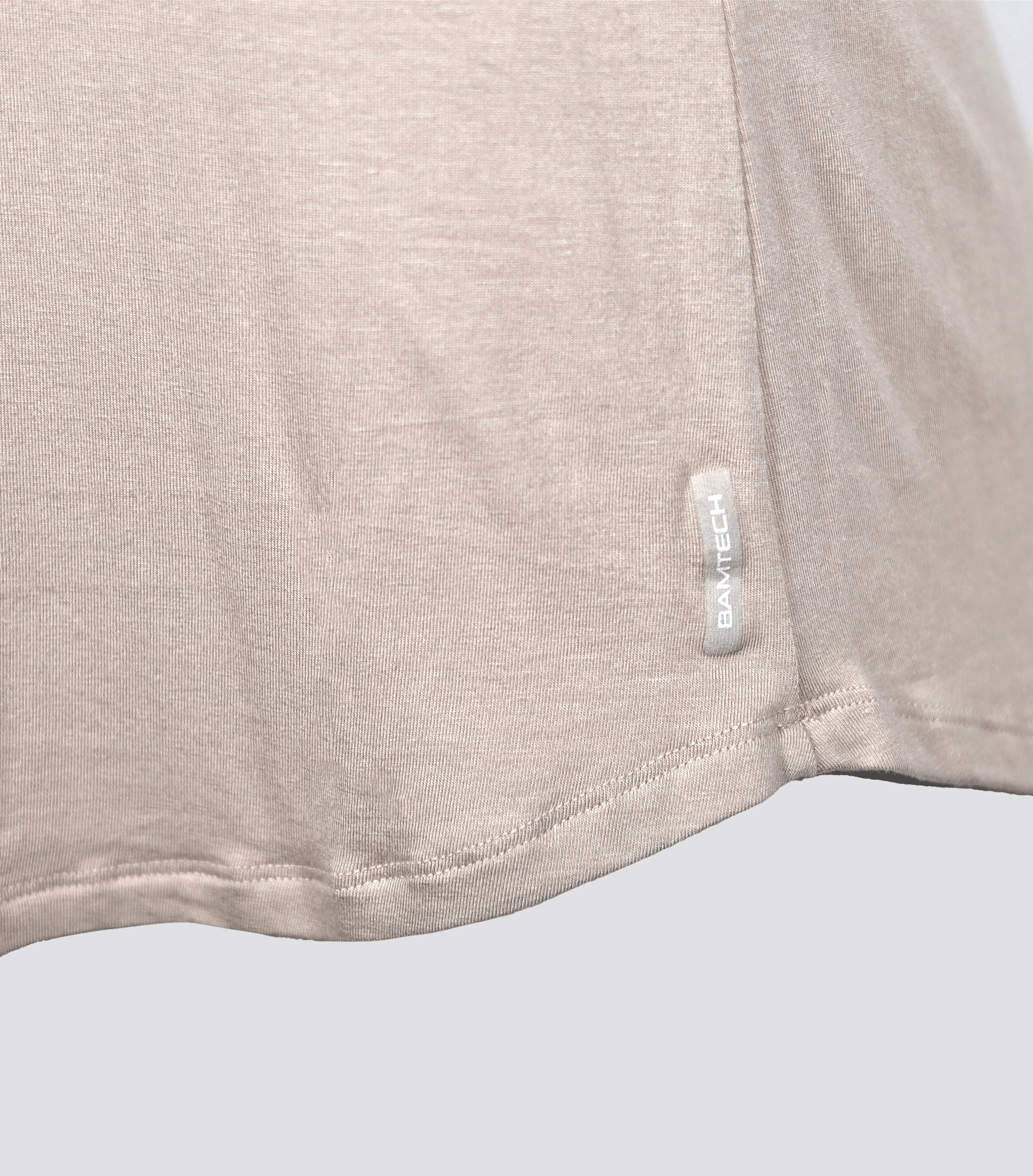Bamtech Shirt Bamboo Swift Curve-Hem T-Shirt - Heather Grey