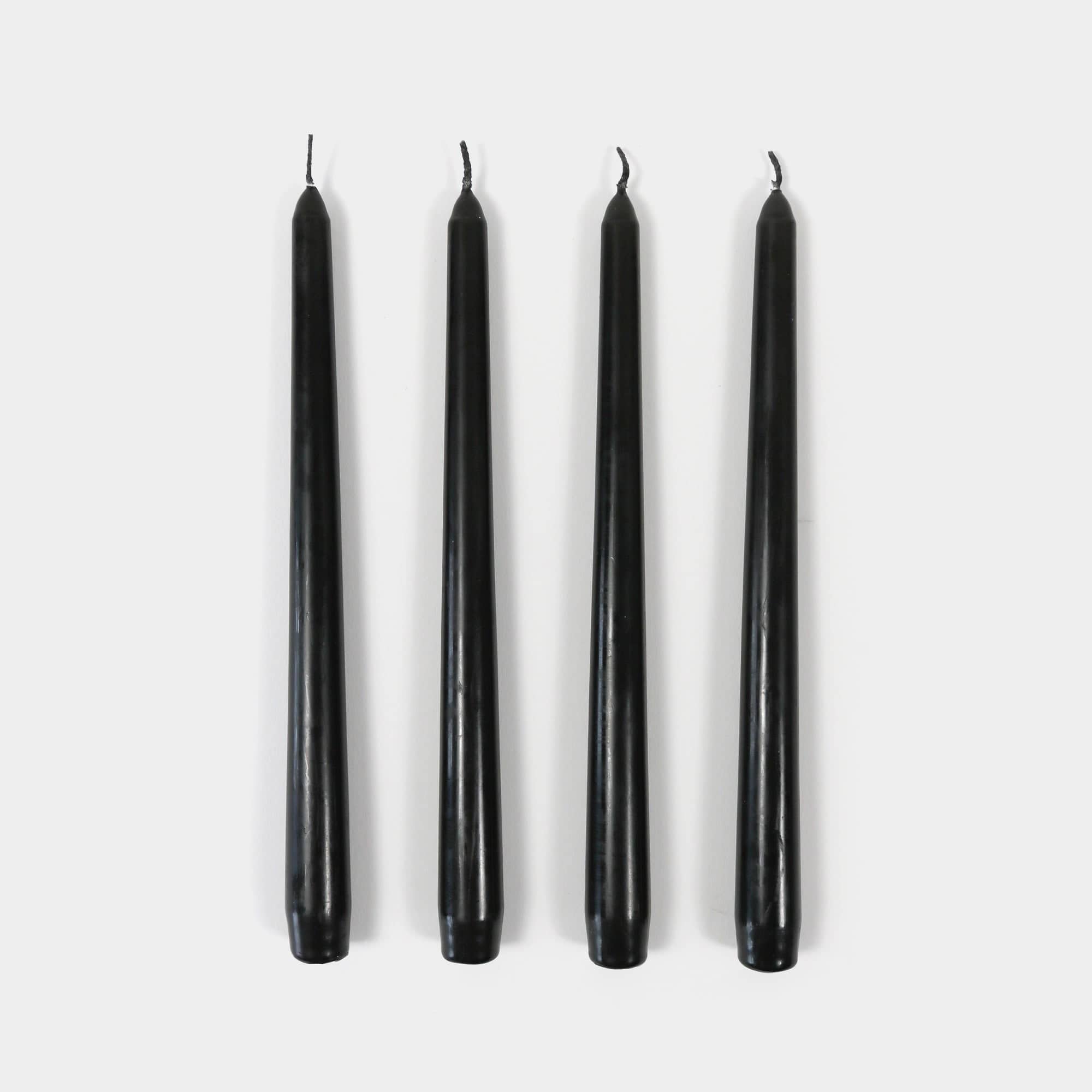 Taper Candles 4 Pack - Black - My American Goods