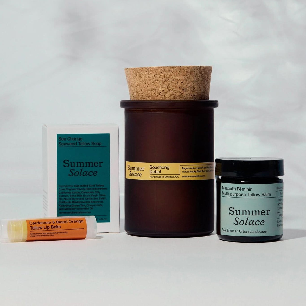 Summer Solace Tallow Gift Sets The California Collection – Signature Tallow-Based Scents Bundle