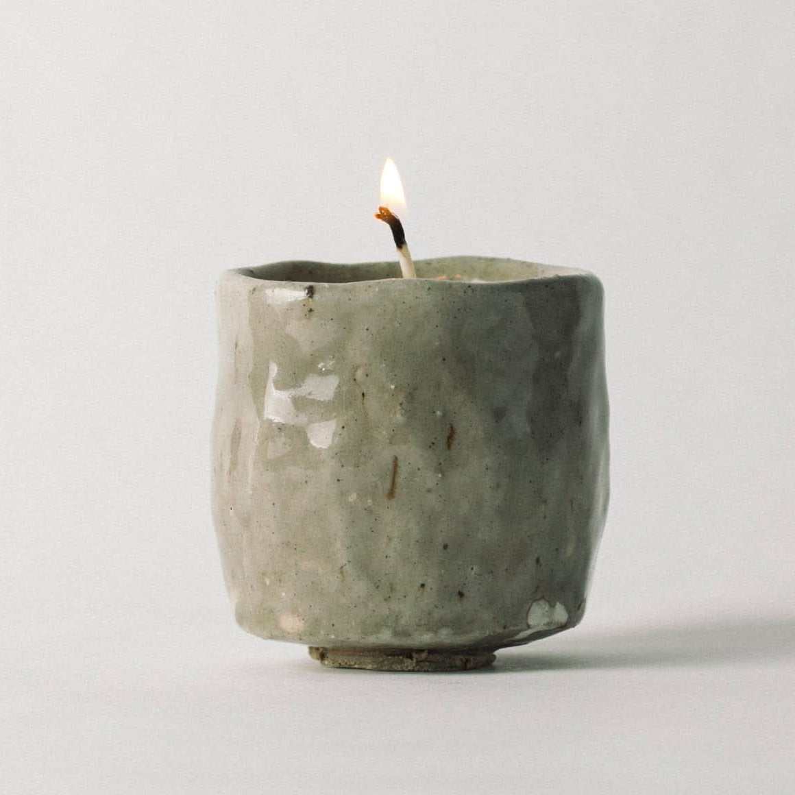 Summer Solace Tallow Tallow Candle Souchong Debut Earthen Tallow Candle – Fog-Glazed Regional Clay 4 oz