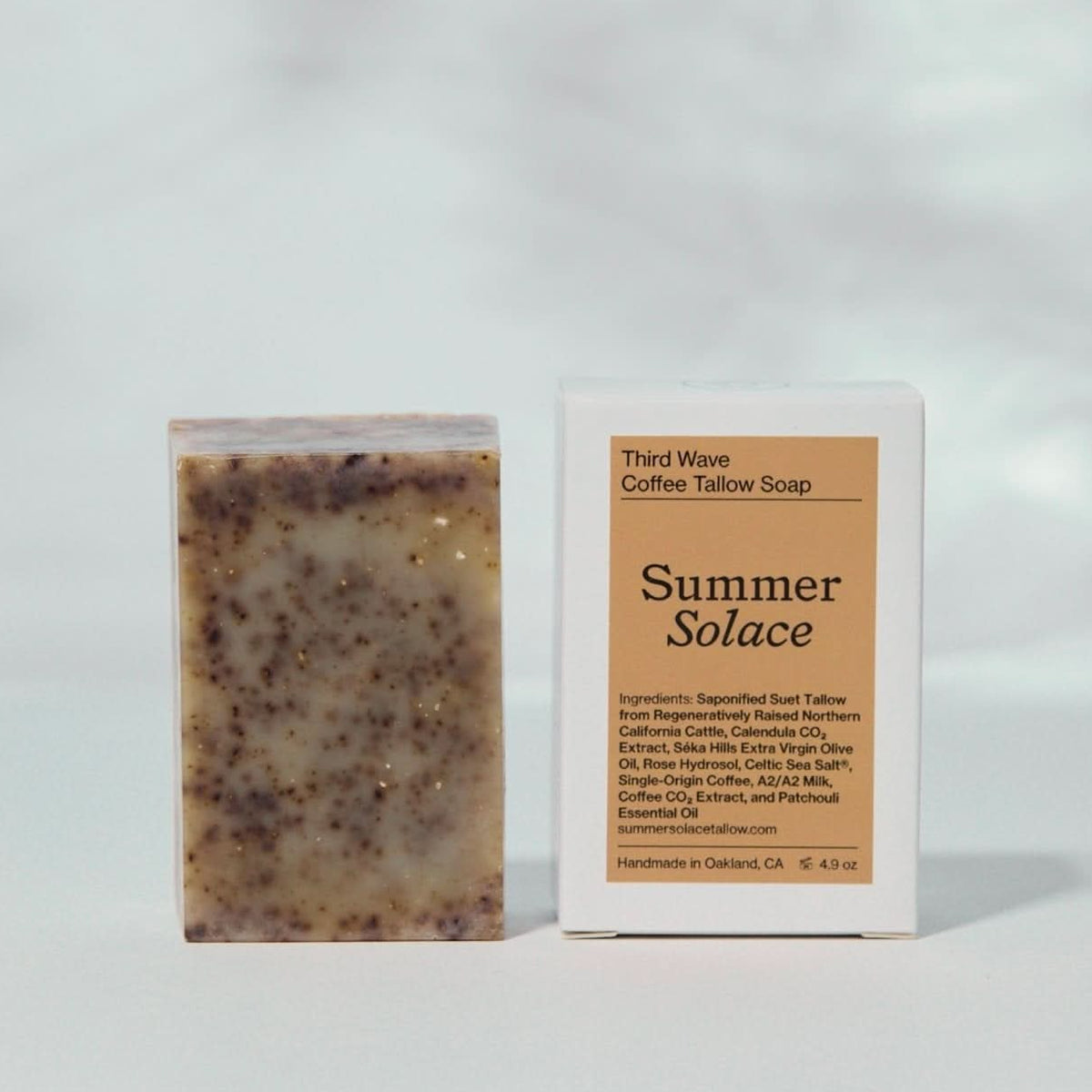 Summer Solace Tallow Tallow Soap Third Wave – Coffee & Patchouli Bar Soap