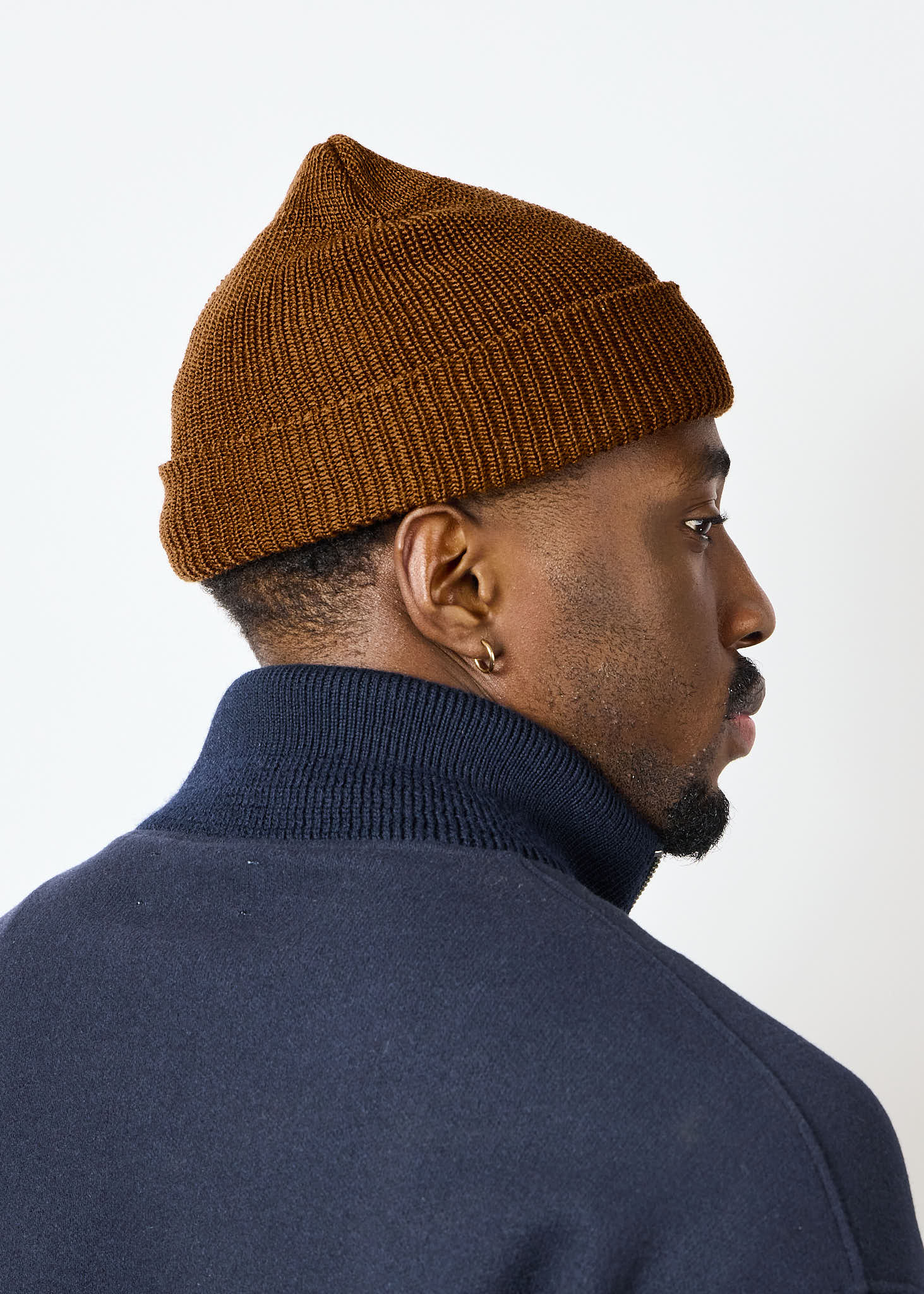 American Trench Accessories Merino Cardigan Stitch Beanie