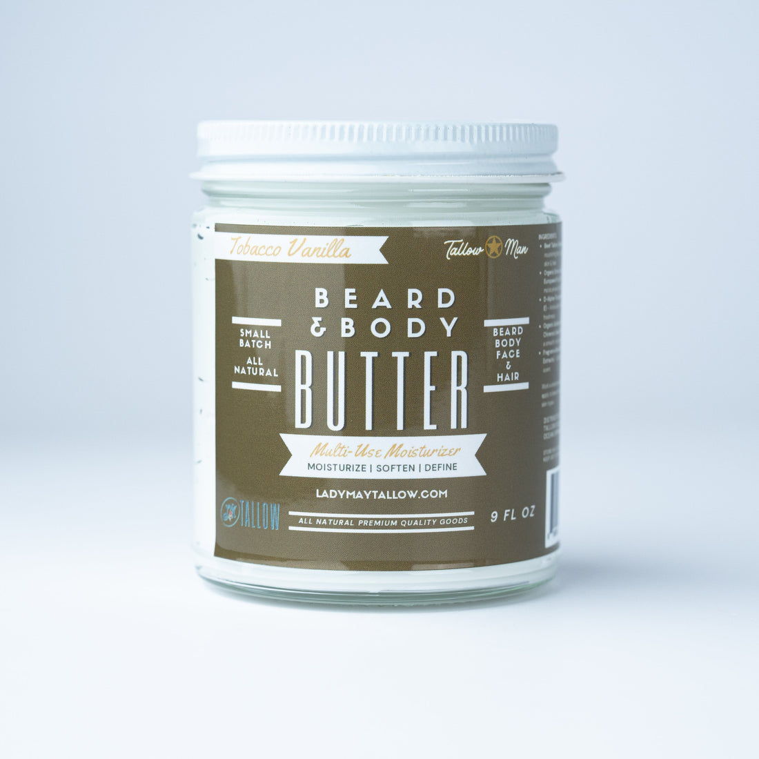 Tallow Man Men’s Beard Butter Trio Gift Box | 100% Natural Tallow - My American Goods