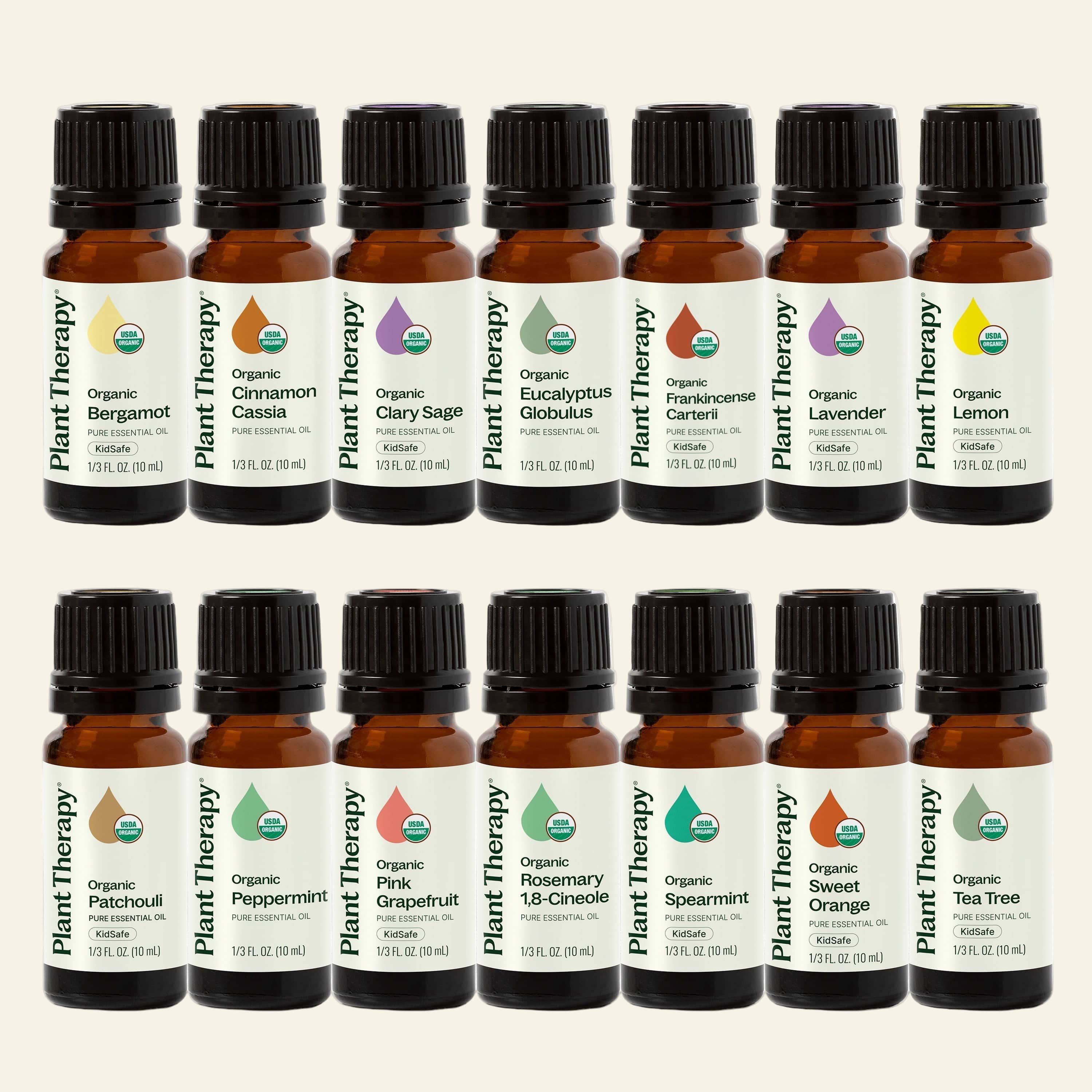 Plant Therapy Essential Oil Top 14 Organic Singles Set