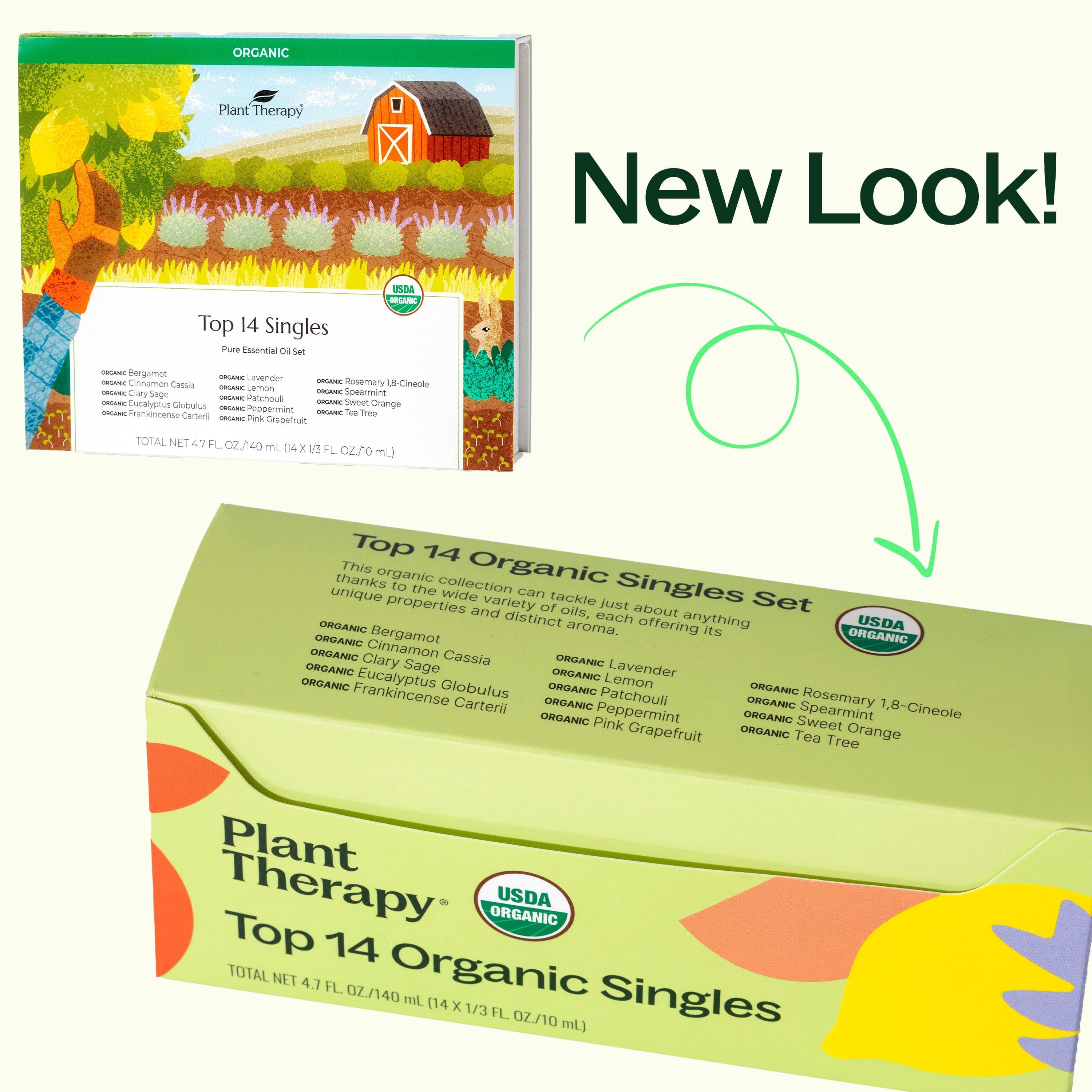 Plant Therapy Essential Oil Top 14 Organic Singles Set