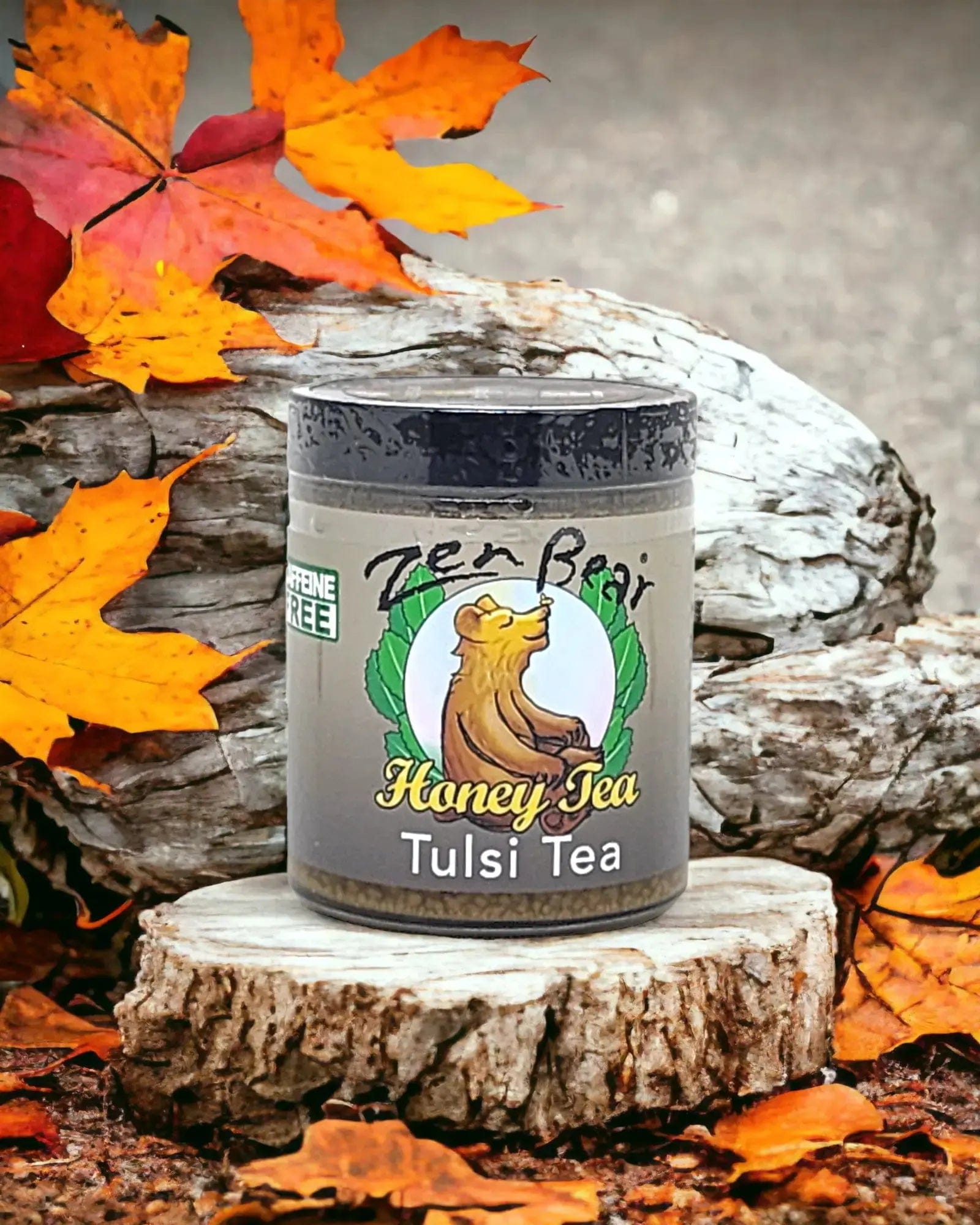Zenbear Honey Tea simple Tulsi Honey Tea – Organic Holy Basil Blend for Stress Relief & Balance (10 oz)