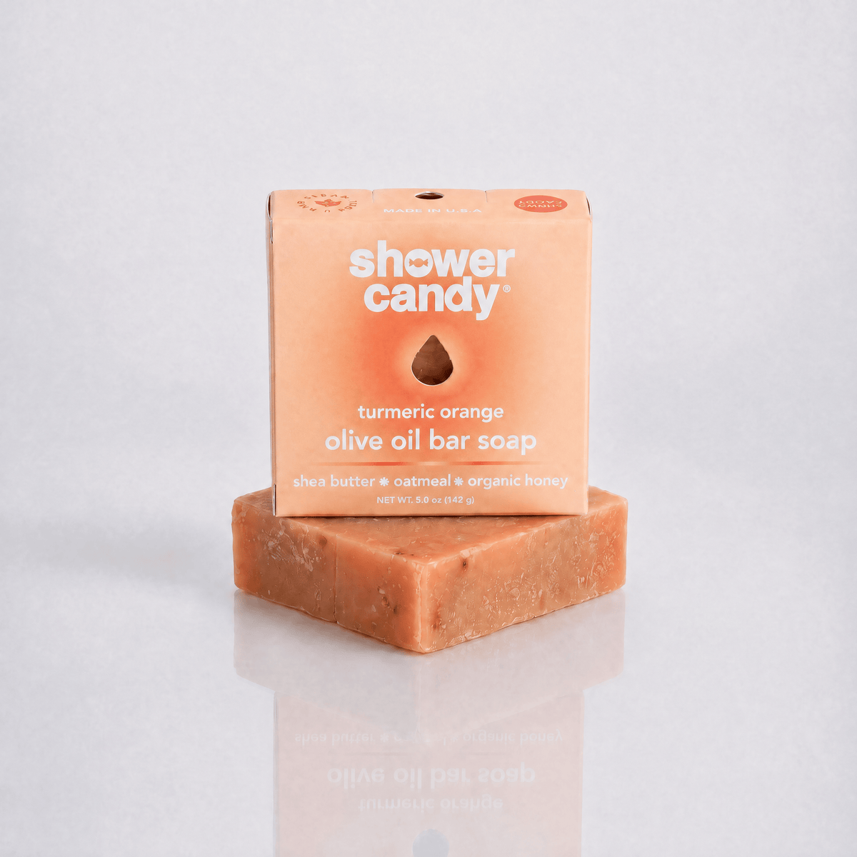 SHOWER CANDY Turmeric Orange Olive Oil Bar Soap | Shower Candy