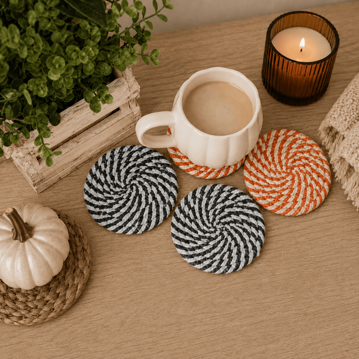 Gia Roma Coaster Fall Fabric Coasters